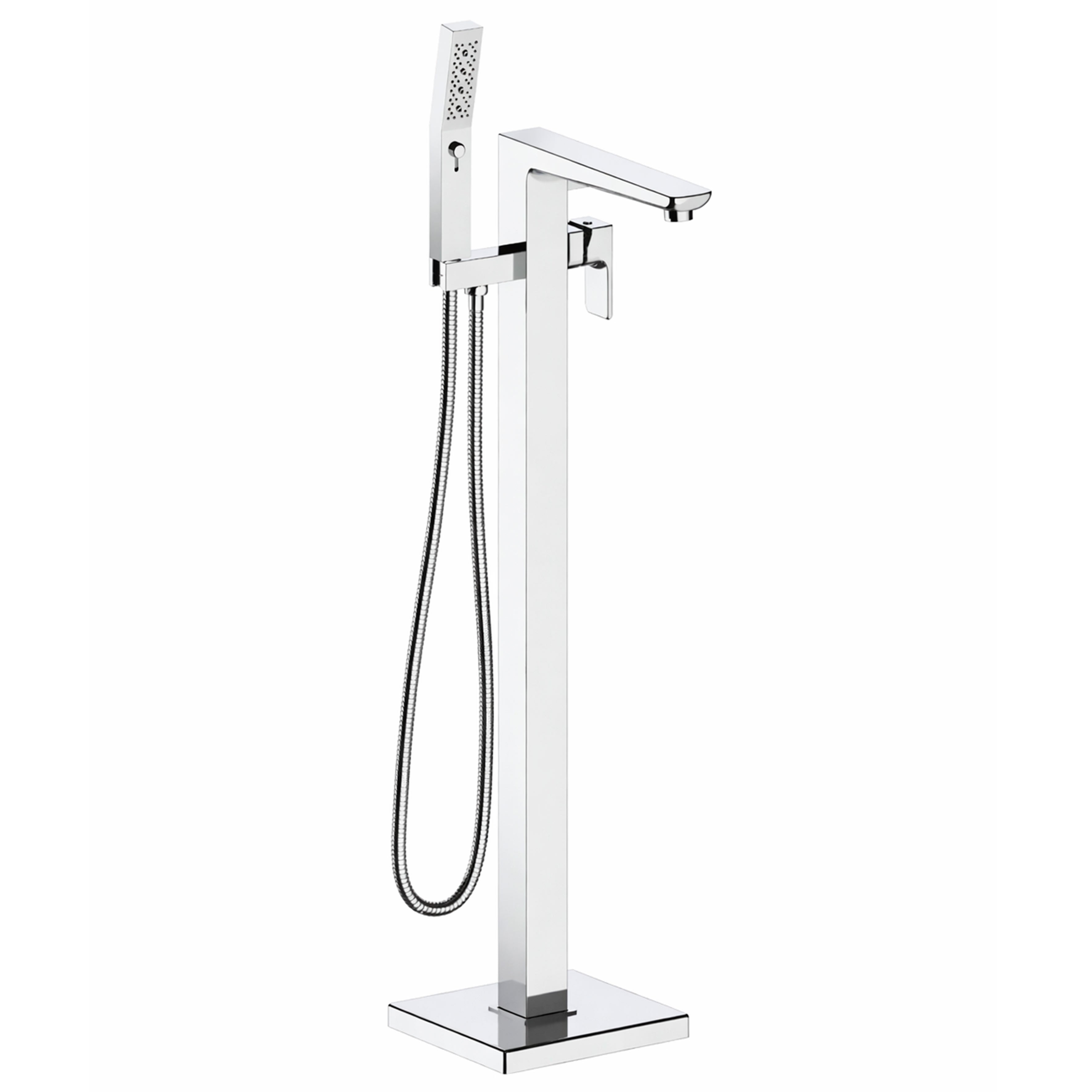 Baridi Freestanding Bath Mixer Tap with Shower, Chrome - DH400