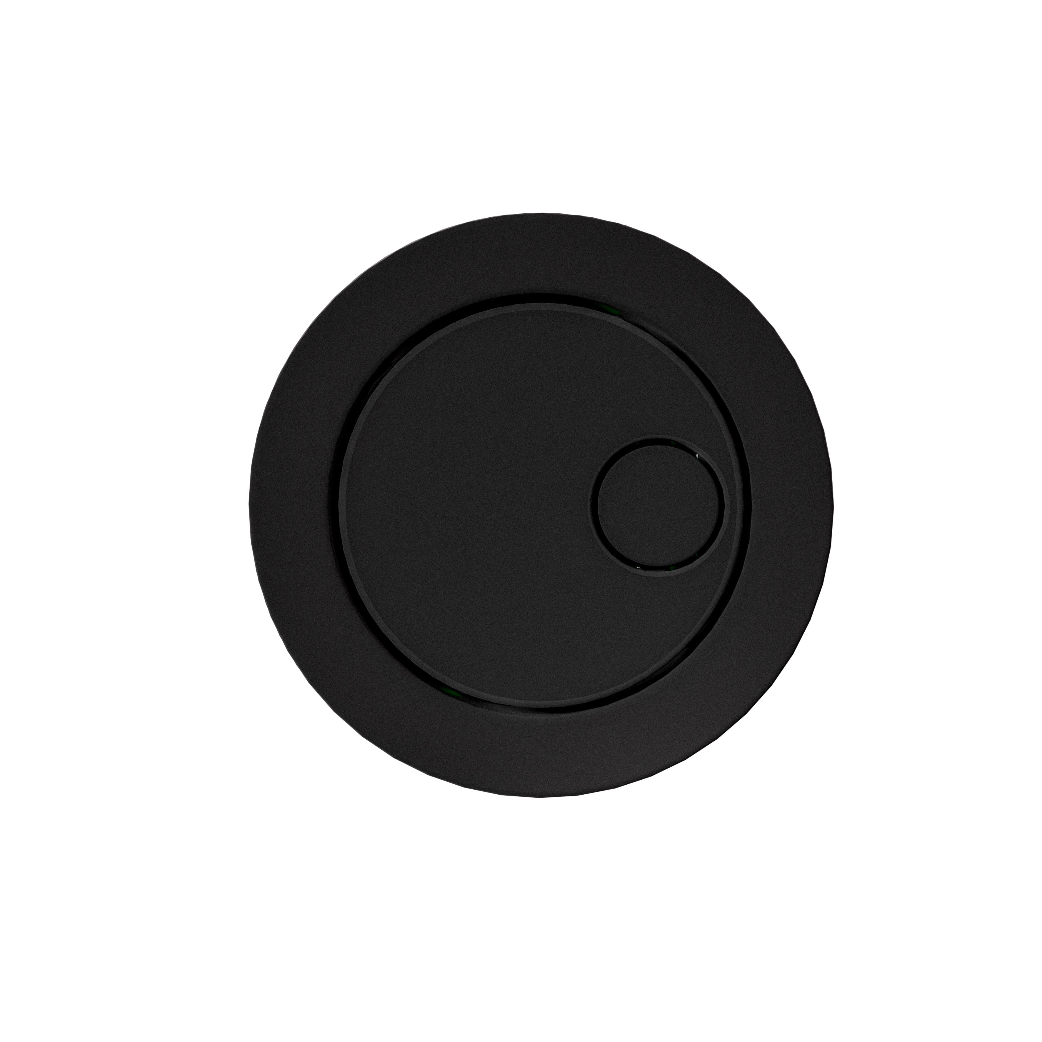 Baridi Matt Black Flush Button for Cabinet-Style Cistern - DH409