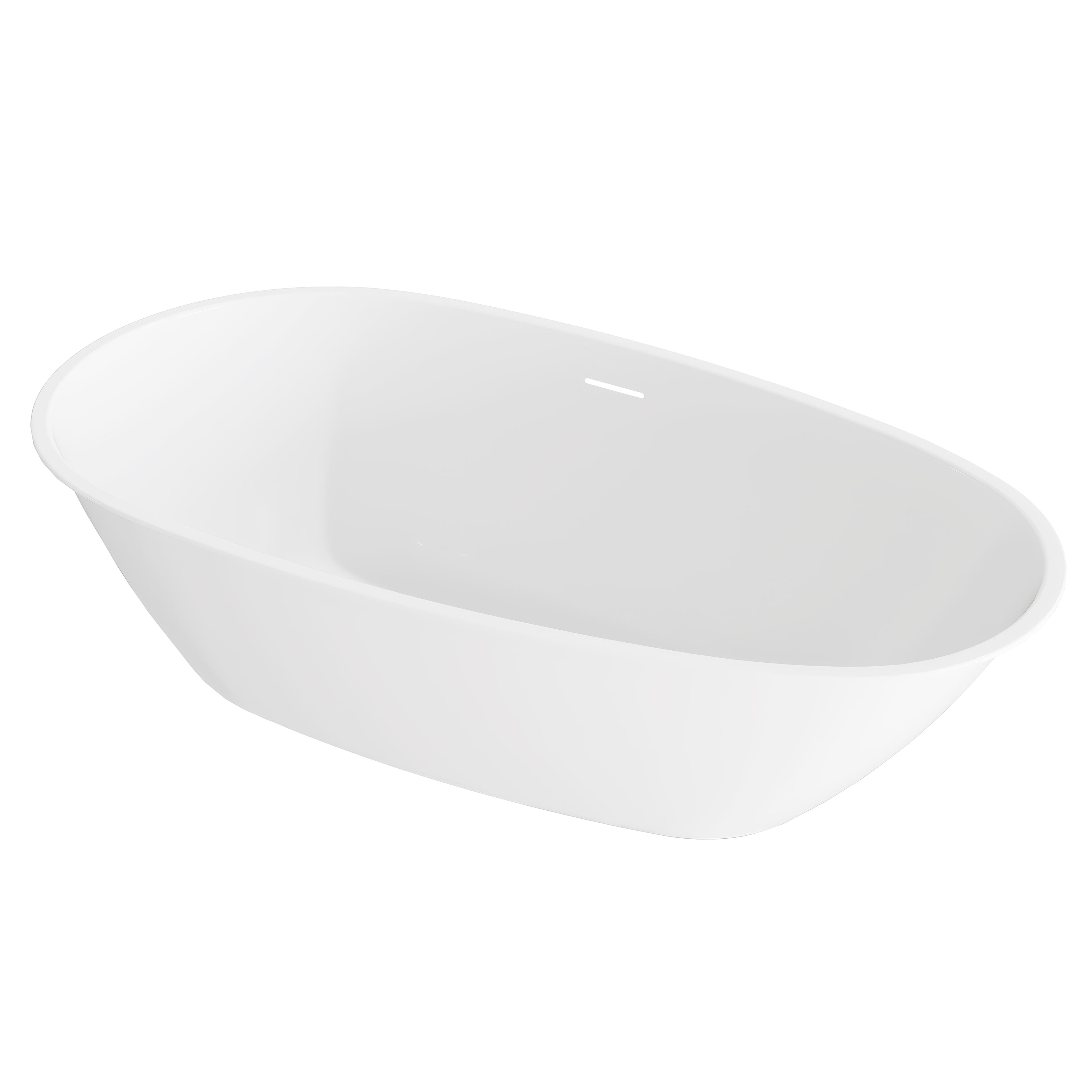Baridi Double-Ended Slim Rim Bath with Overflow System 160cm, Gloss White - DH417