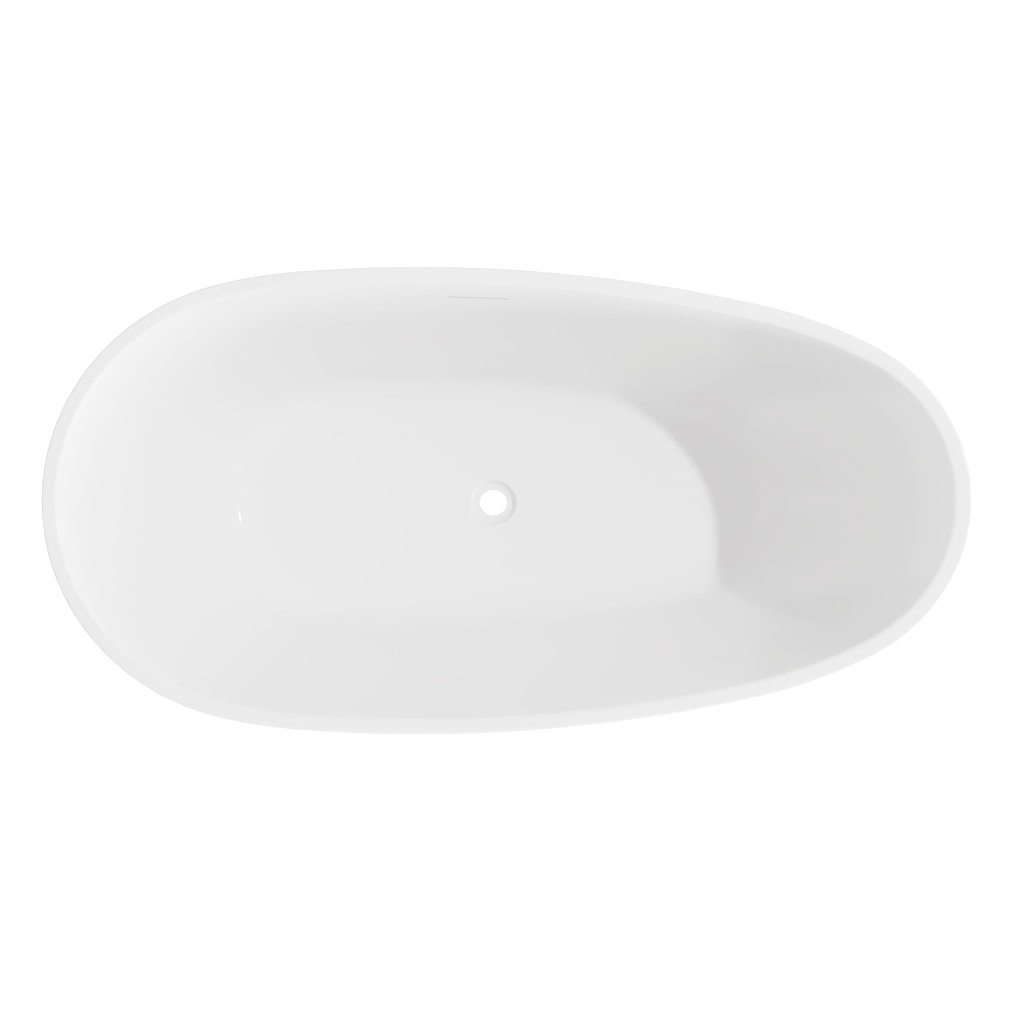 Baridi Double-Ended Slim Rim Bath with Overflow System 160cm, Gloss White - DH417