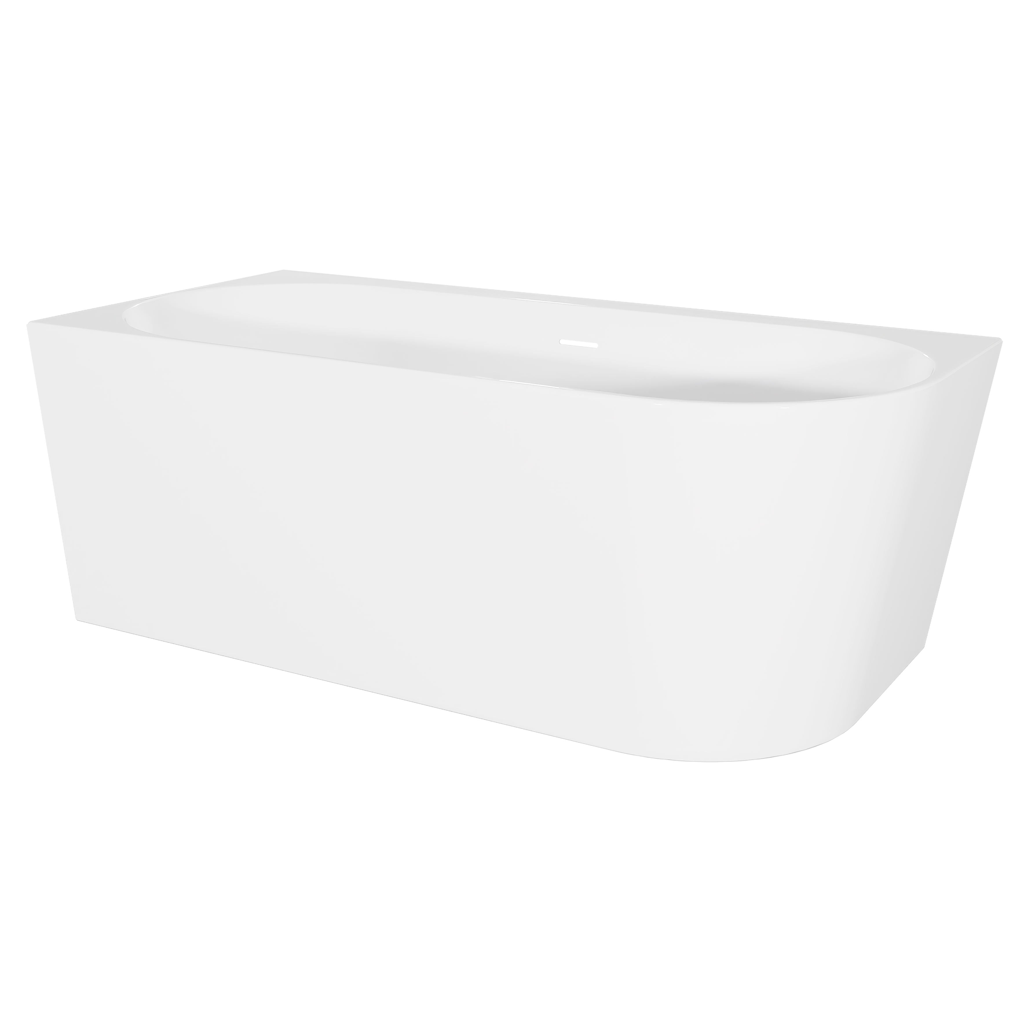 Baridi Left-Hand Corner Slim Rim Bath with Overflow System 170cm, Gloss White - DH425