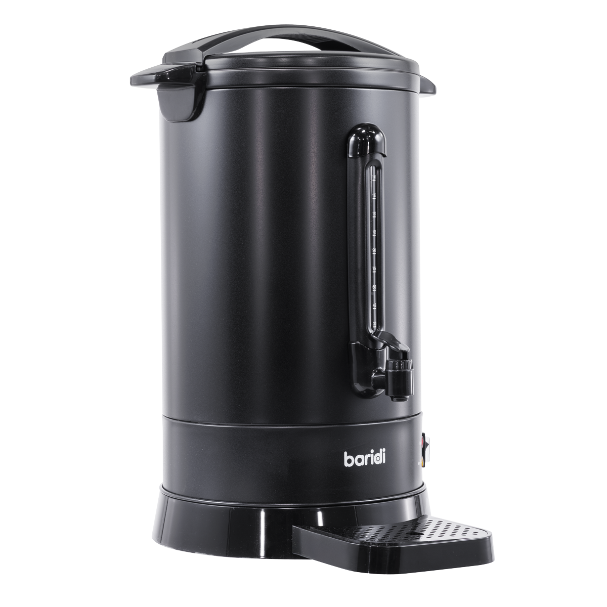 Baridi 20L Hot Water Boiler/Tea Urn with Drip Tray, Keep Warm Function and Water Gauge, Black - DH431