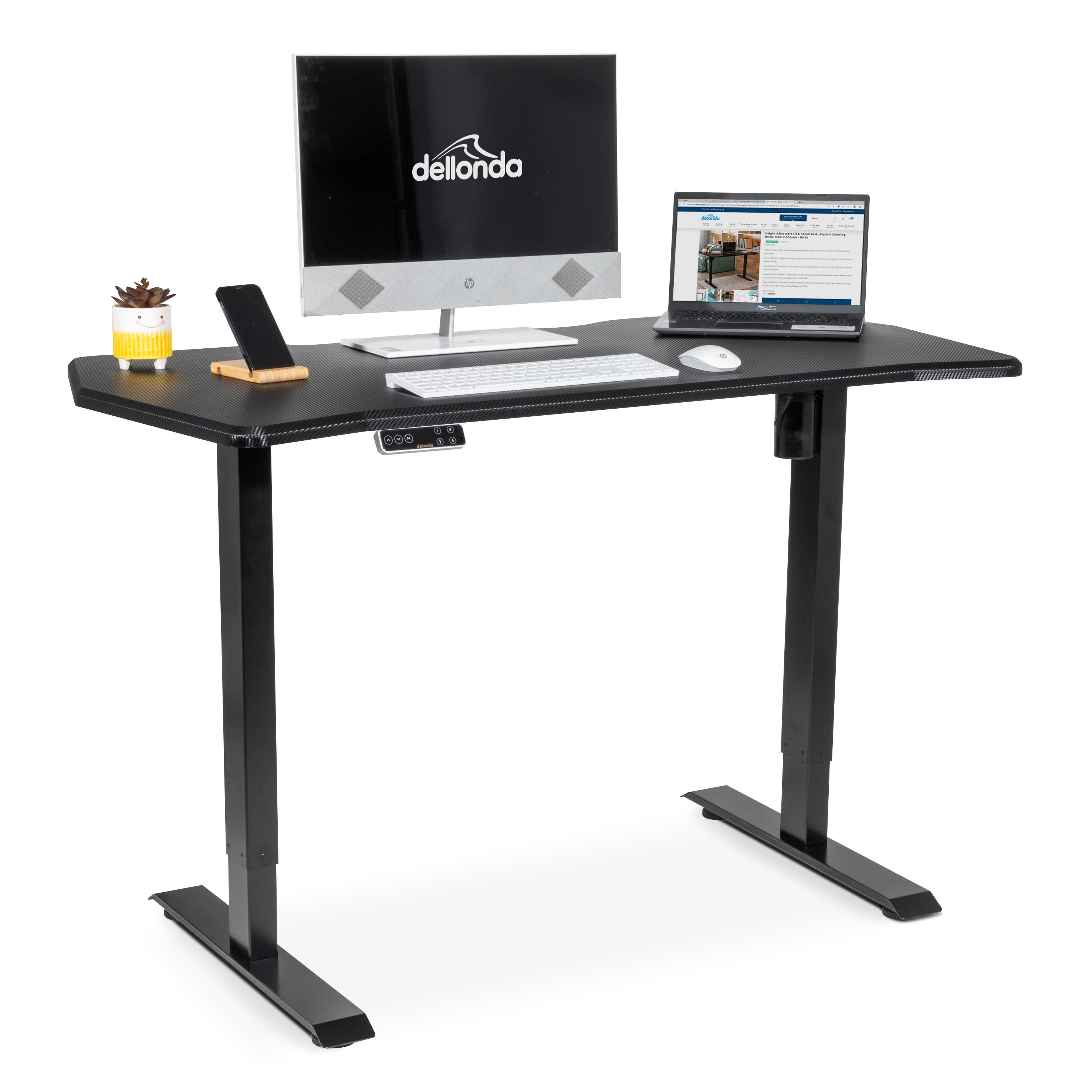 Dellonda DH43 Adjustable Desk Full - contents