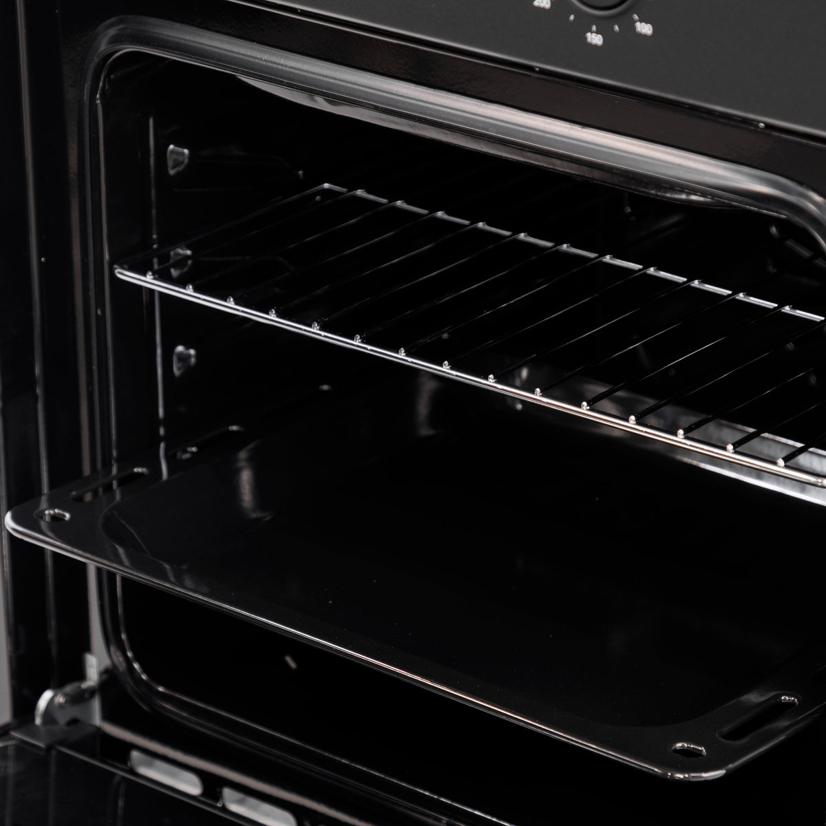 Baridi 60cm Built-In Five Function Fan Assisted Oven, 55L Capacity, Matt Black - DH450