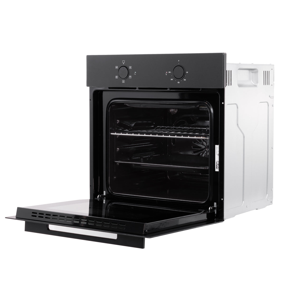 Baridi 60cm Built-In Five Function Fan Assisted Oven, 55L Capacity, Matt Black - DH450