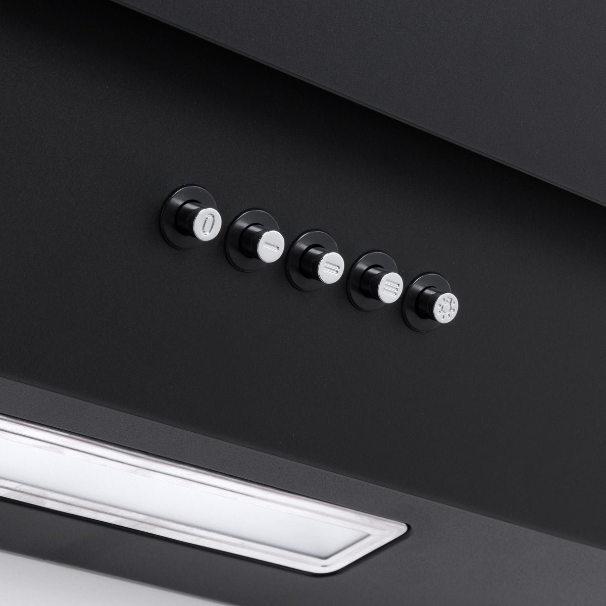 Baridi 60cm Angled Chimney Cooker Hood with Carbon Filters, LED Lamp, Energy Class B, Matt Black - DH452