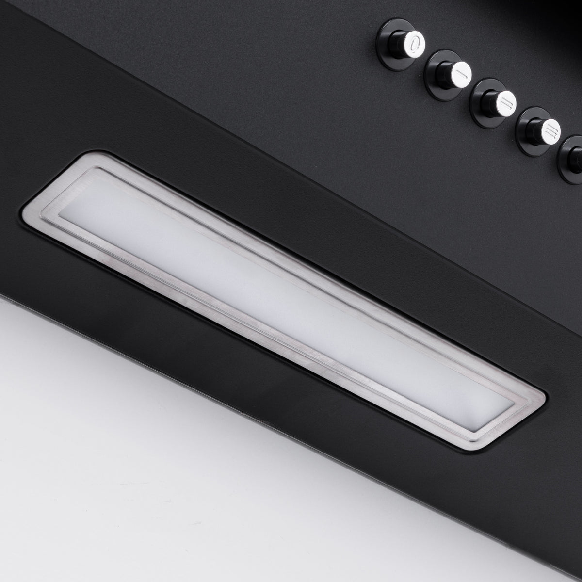 Baridi 60cm Angled Chimney Cooker Hood with Carbon Filters, LED Lamp, Energy Class B, Matt Black - DH452