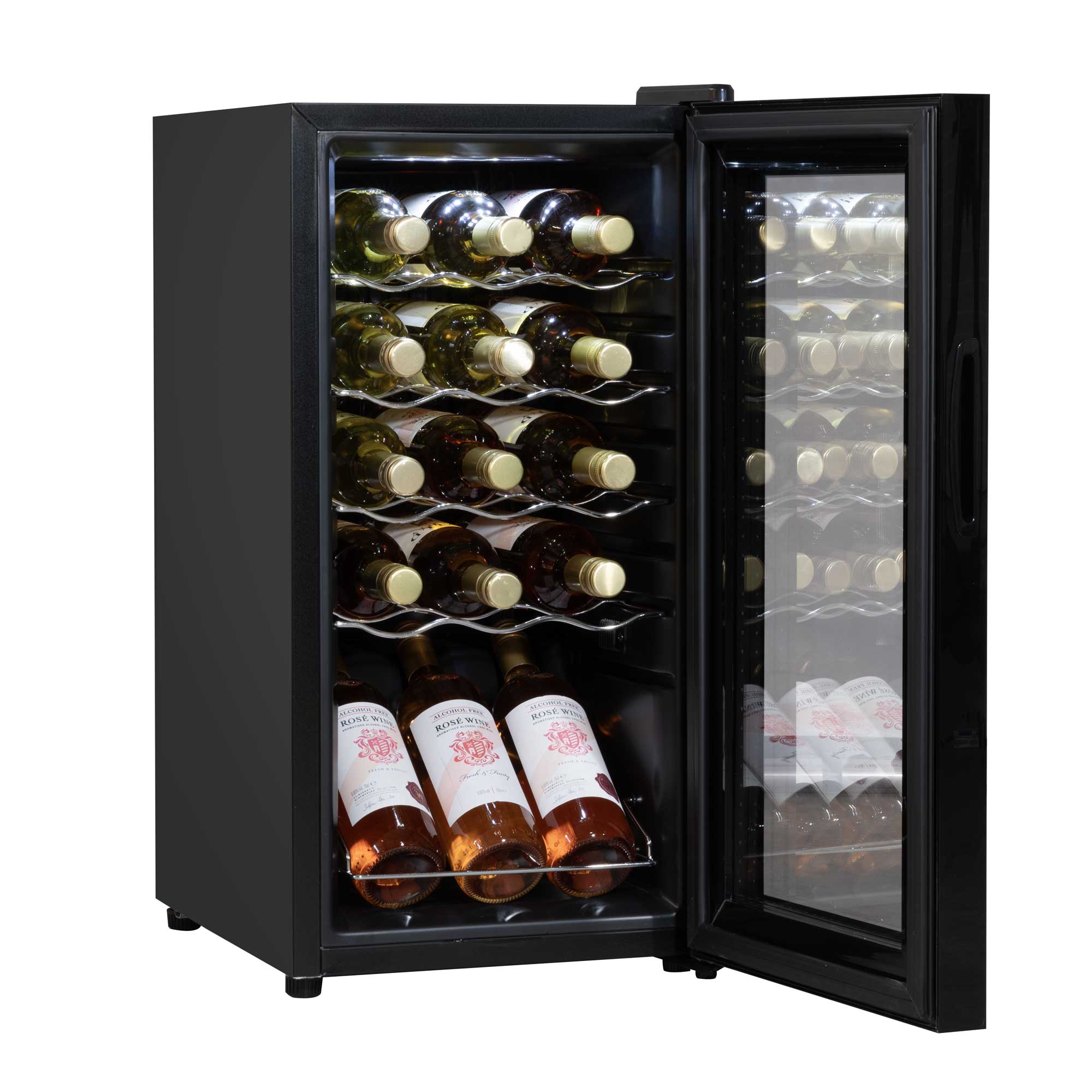Baridi DH5 Wine Fridges Open - full