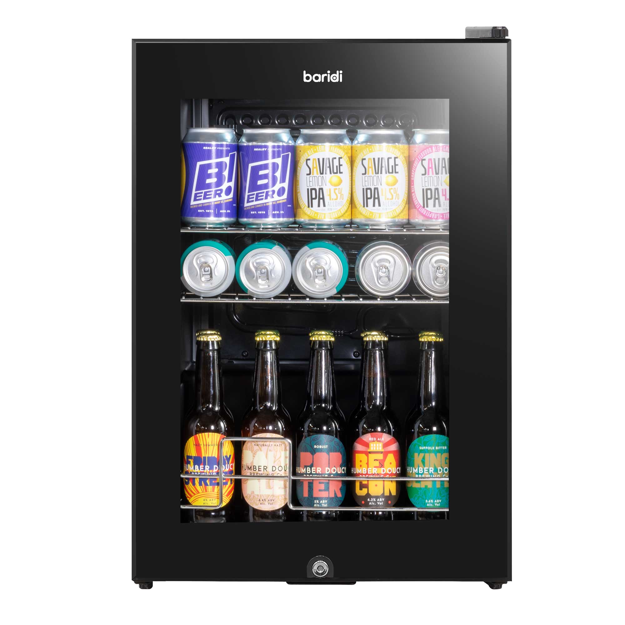 Baridi DH62 Drinks Fridge Straight on