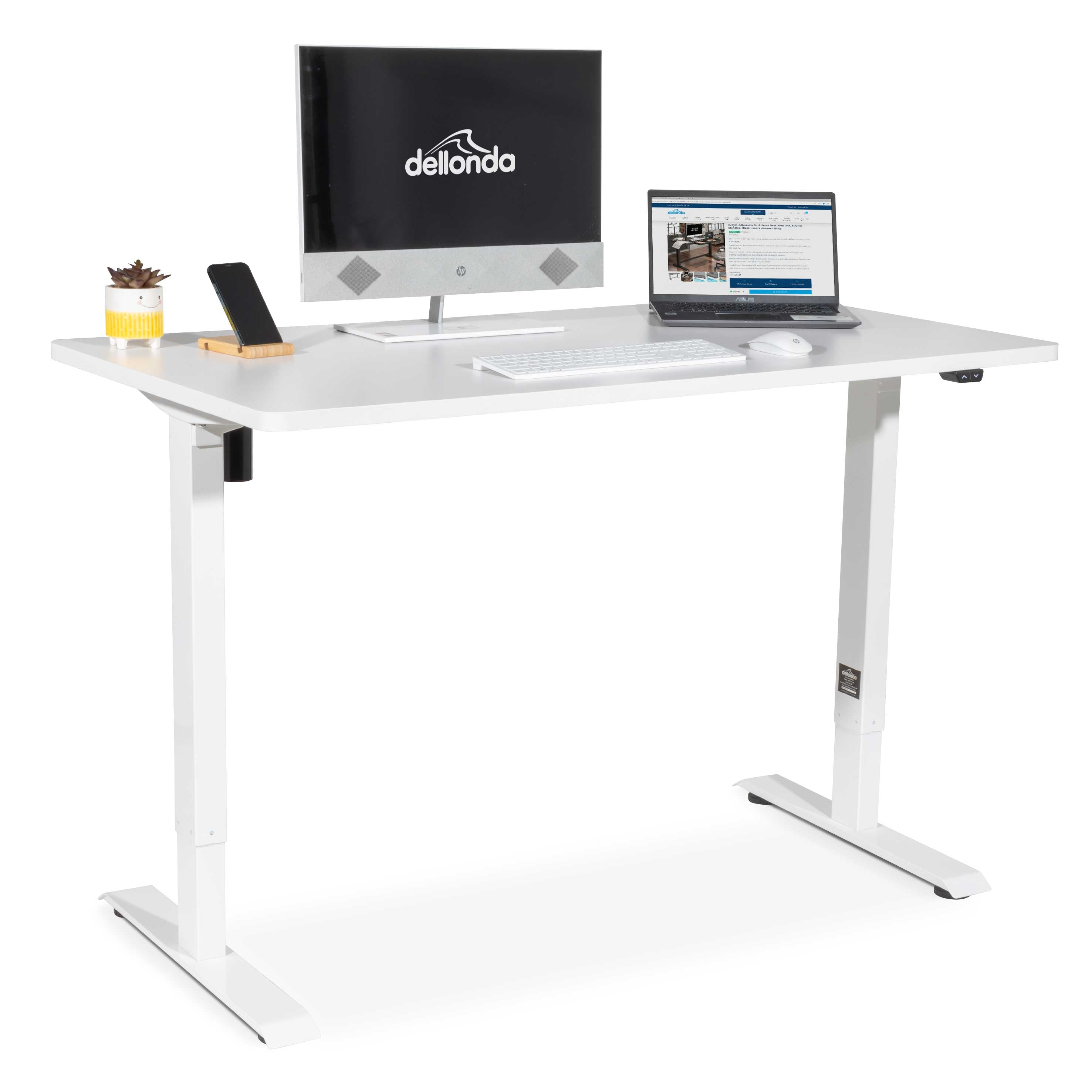 Dellonda DH67 Adjustable Desk Full - contents