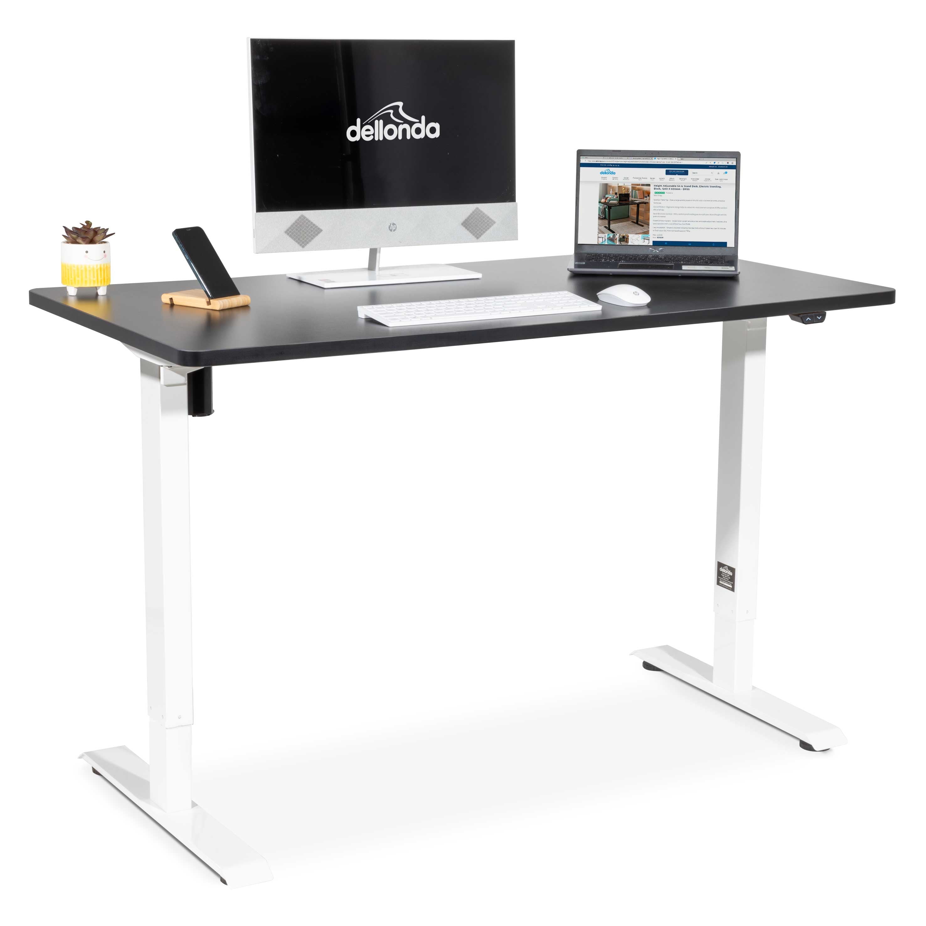 Dellonda DH69 Adjustable Desk Full - contents