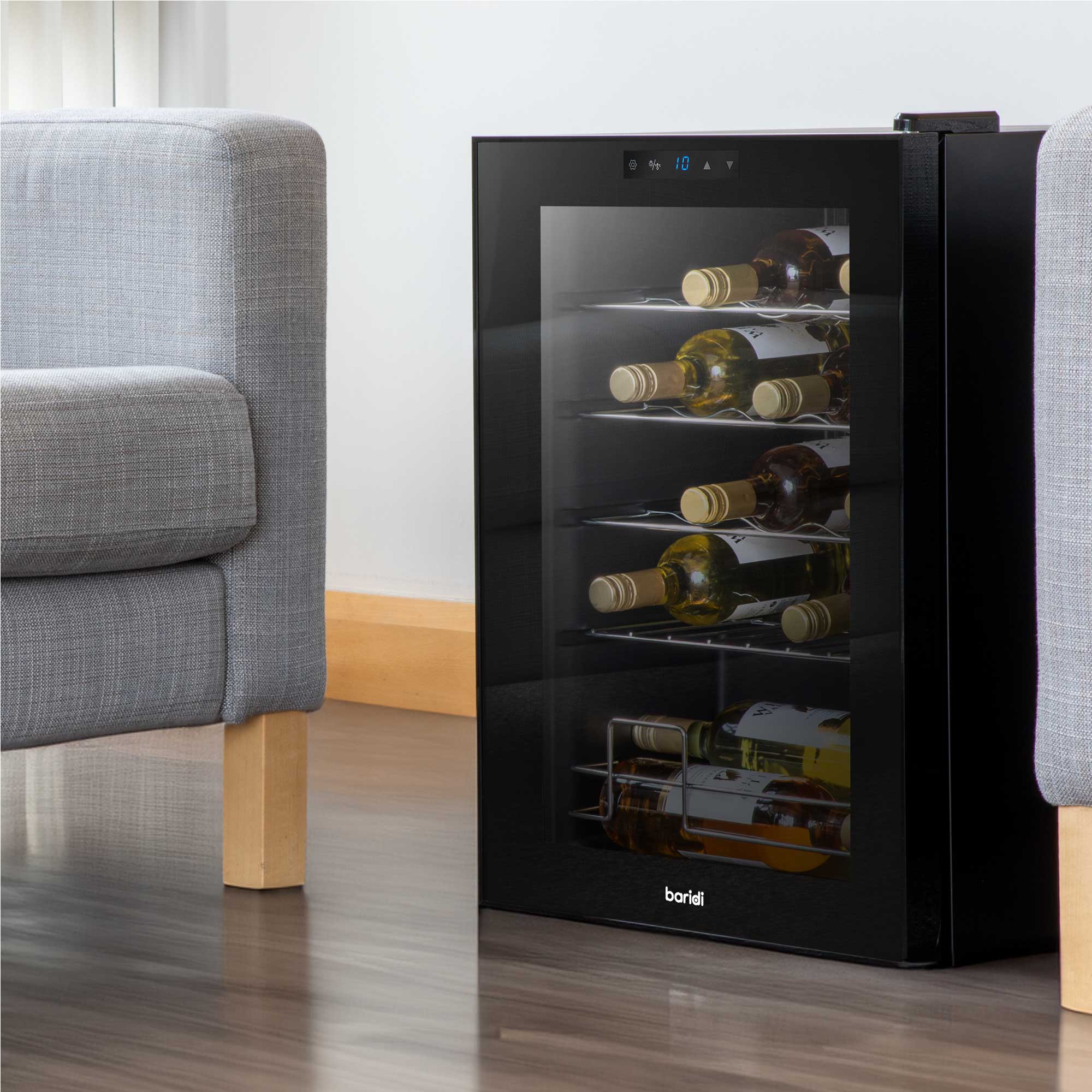 Baridi DH8 Wine Fridges Action shot - lifestyle