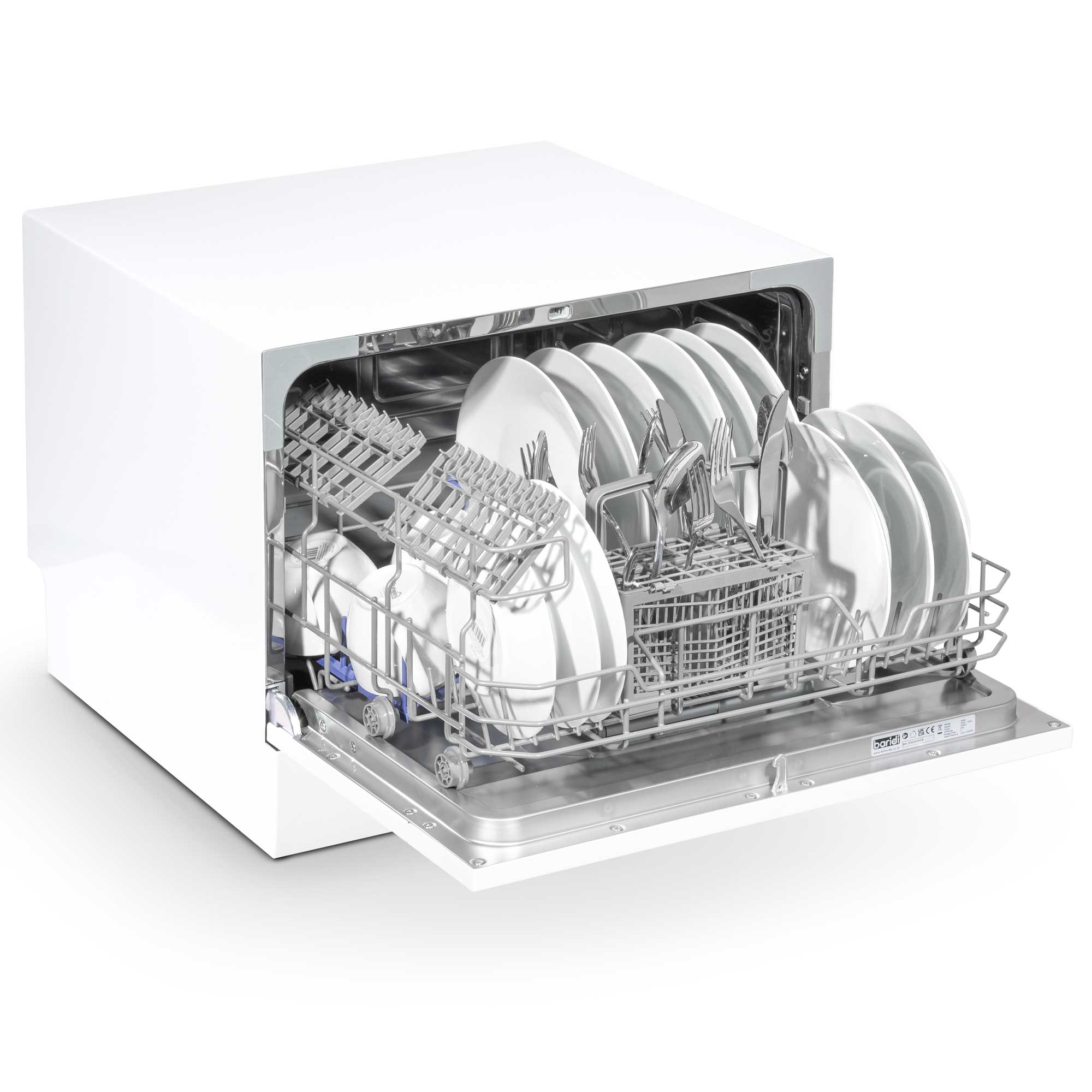 Baridi DH83 Tabletop Dishwasher Open - full - high - 2nd perspective - 2023