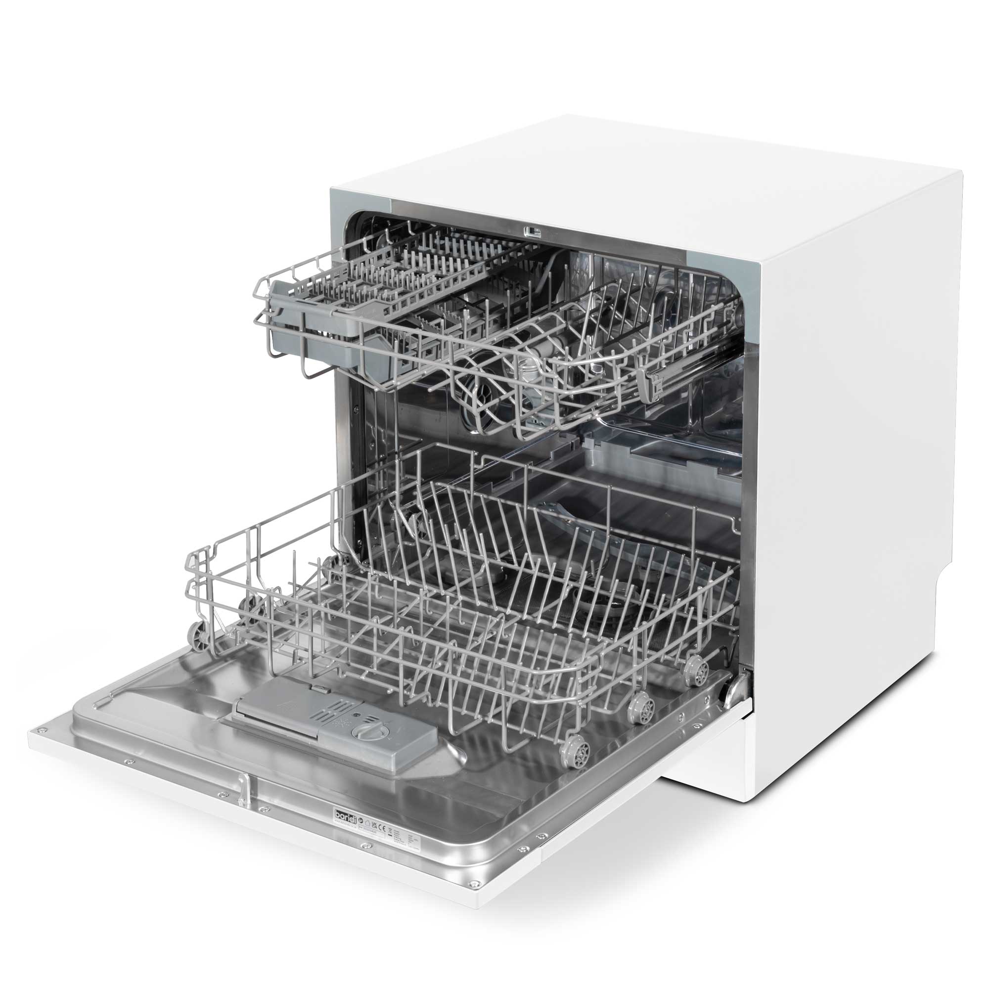 Baridi DH86 Tabletop Dishwasher Open - empty - high - 2nd perspective
