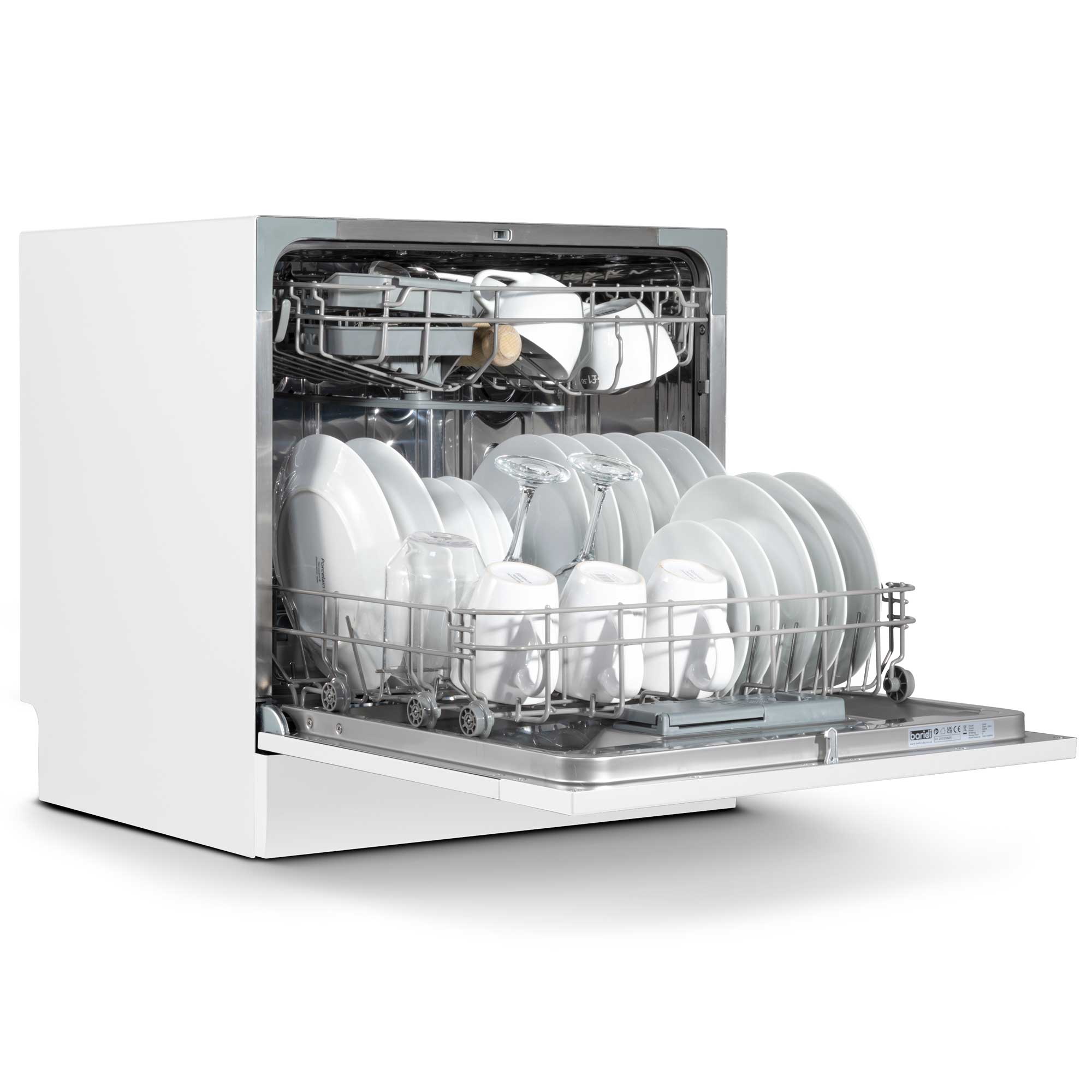 Baridi DH86 Tabletop Dishwasher Open - full