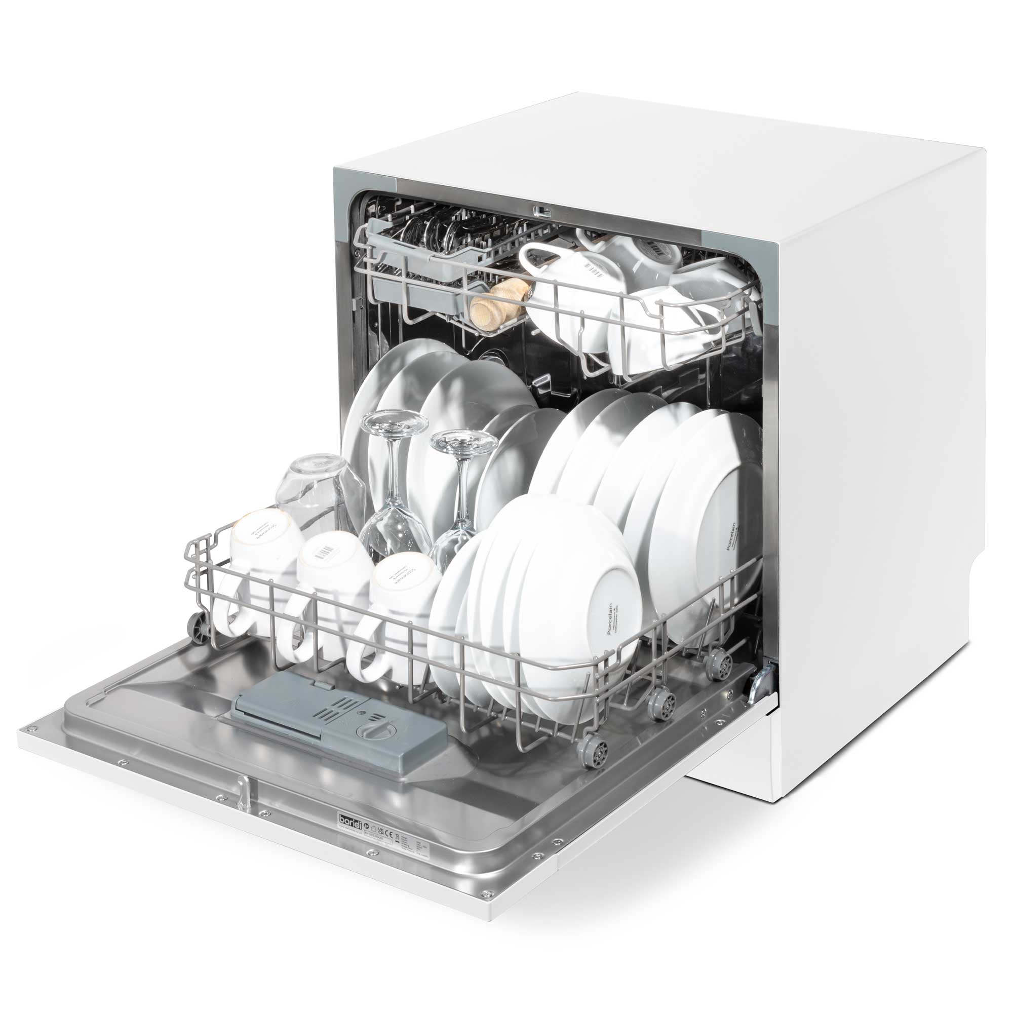 Baridi DH86 Tabletop Dishwasher Open - full - high - 2nd perspective