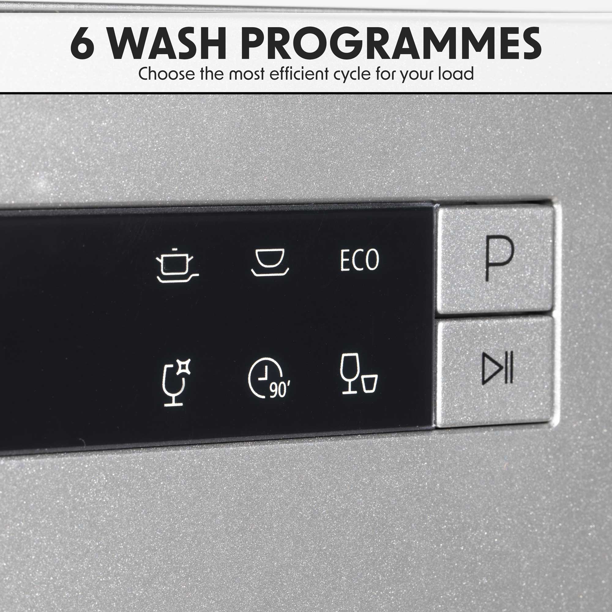 Baridi DH87 Tabletop Dishwasher Action shot - 6 - wash - cycles