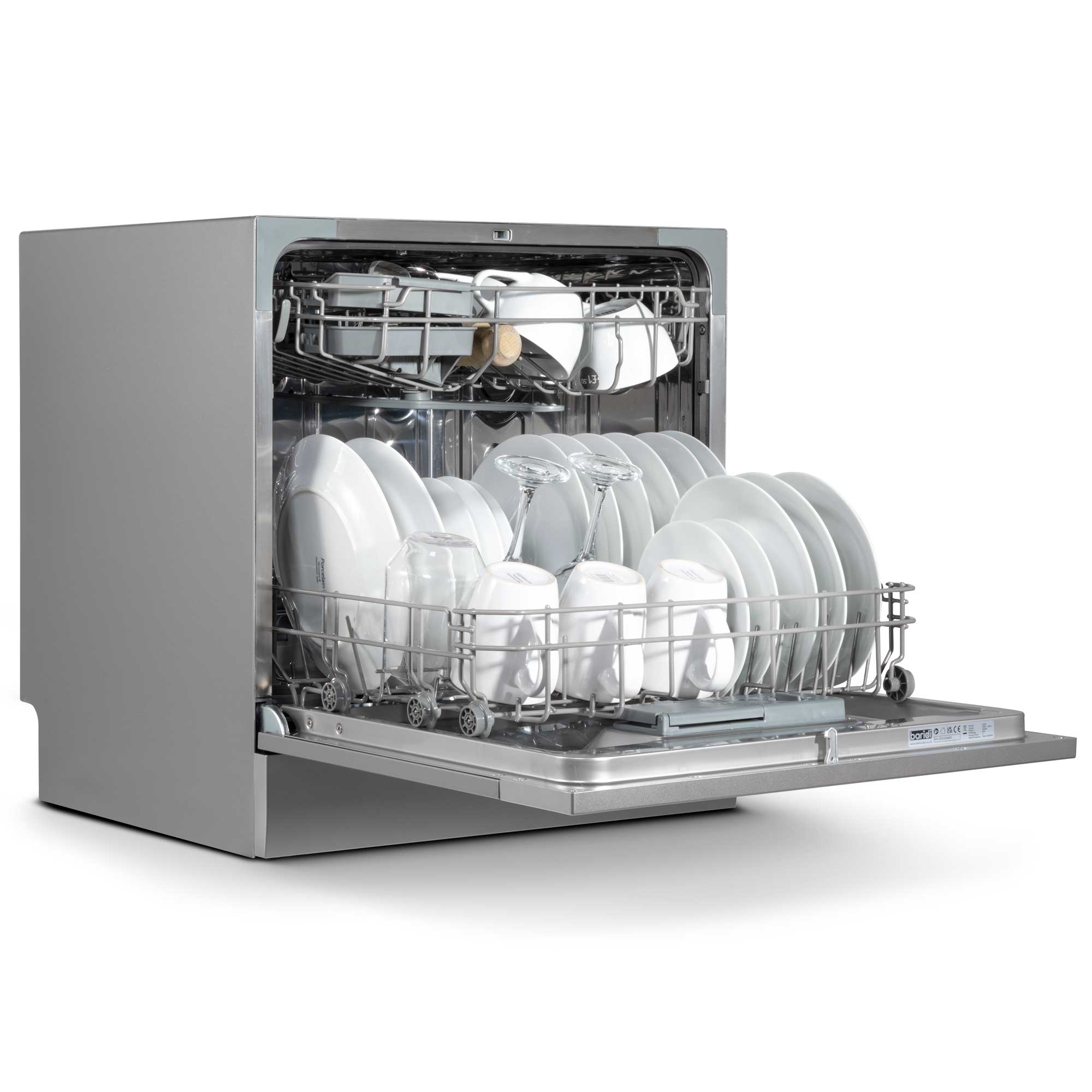 Baridi DH87 Tabletop Dishwasher Open - full