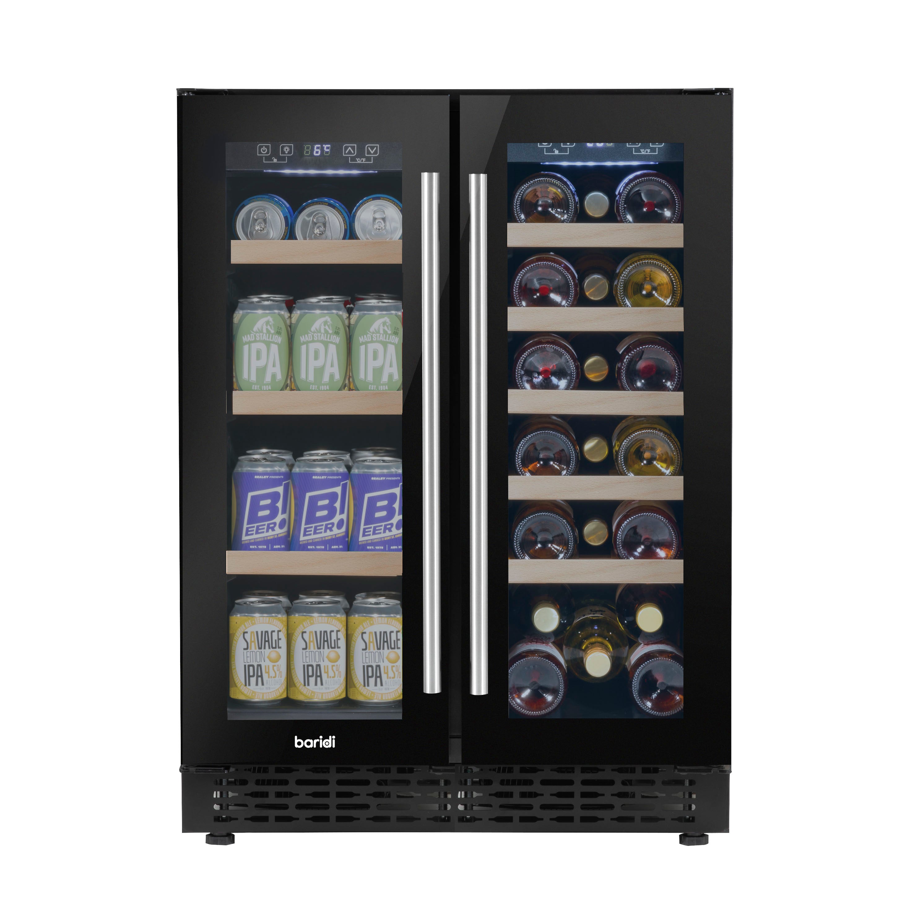 Baridi DH96 Wine Fridges Straight on - closed - full