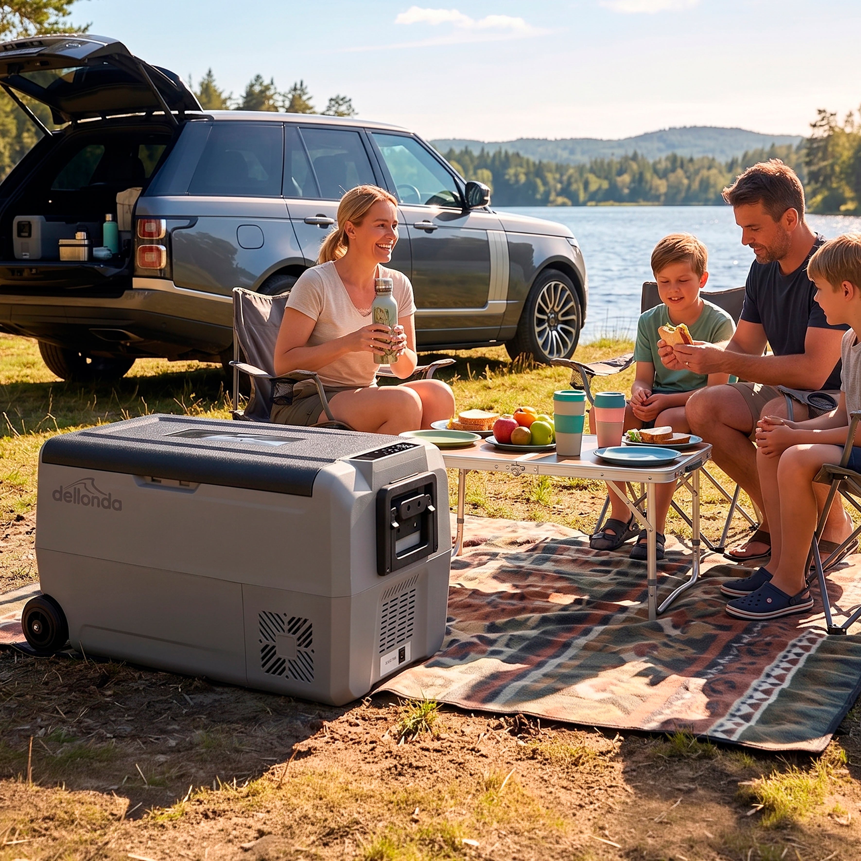 36L Portable Car Fridge, Freezer, 12/24V Dual Zone Compressor - DL13
