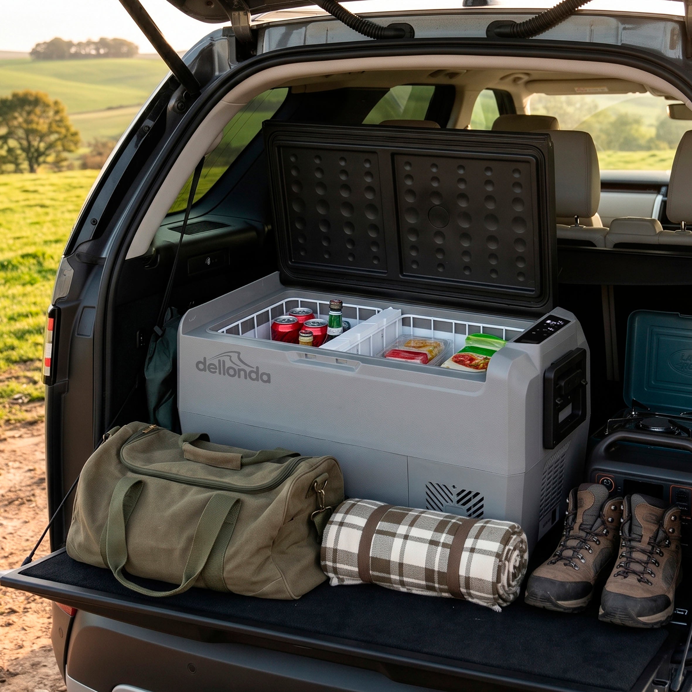 36L Portable Car Fridge, Freezer, 12/24V Dual Zone Compressor - DL13
