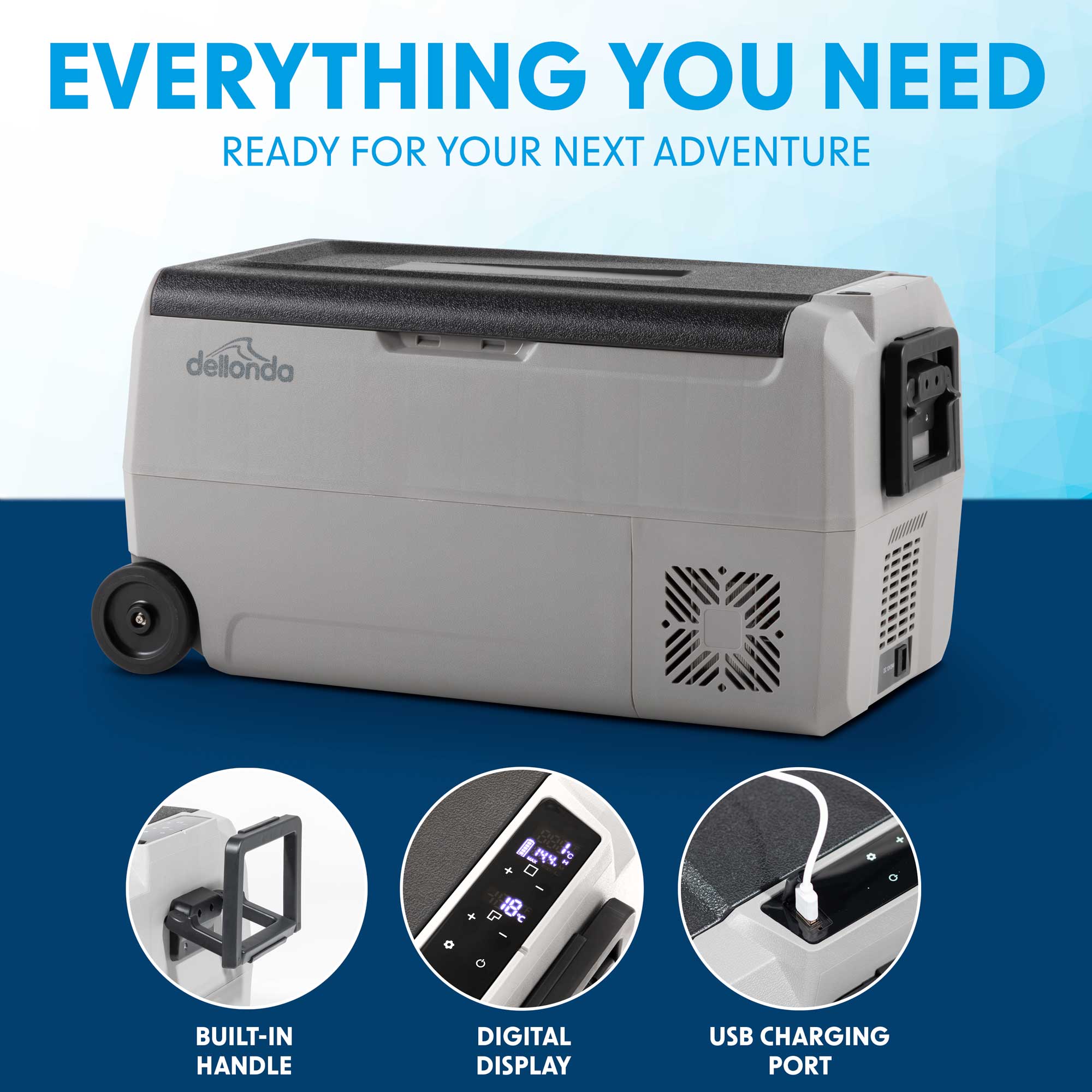 Dellonda DL13 Cool Box Action shot - features - benefits