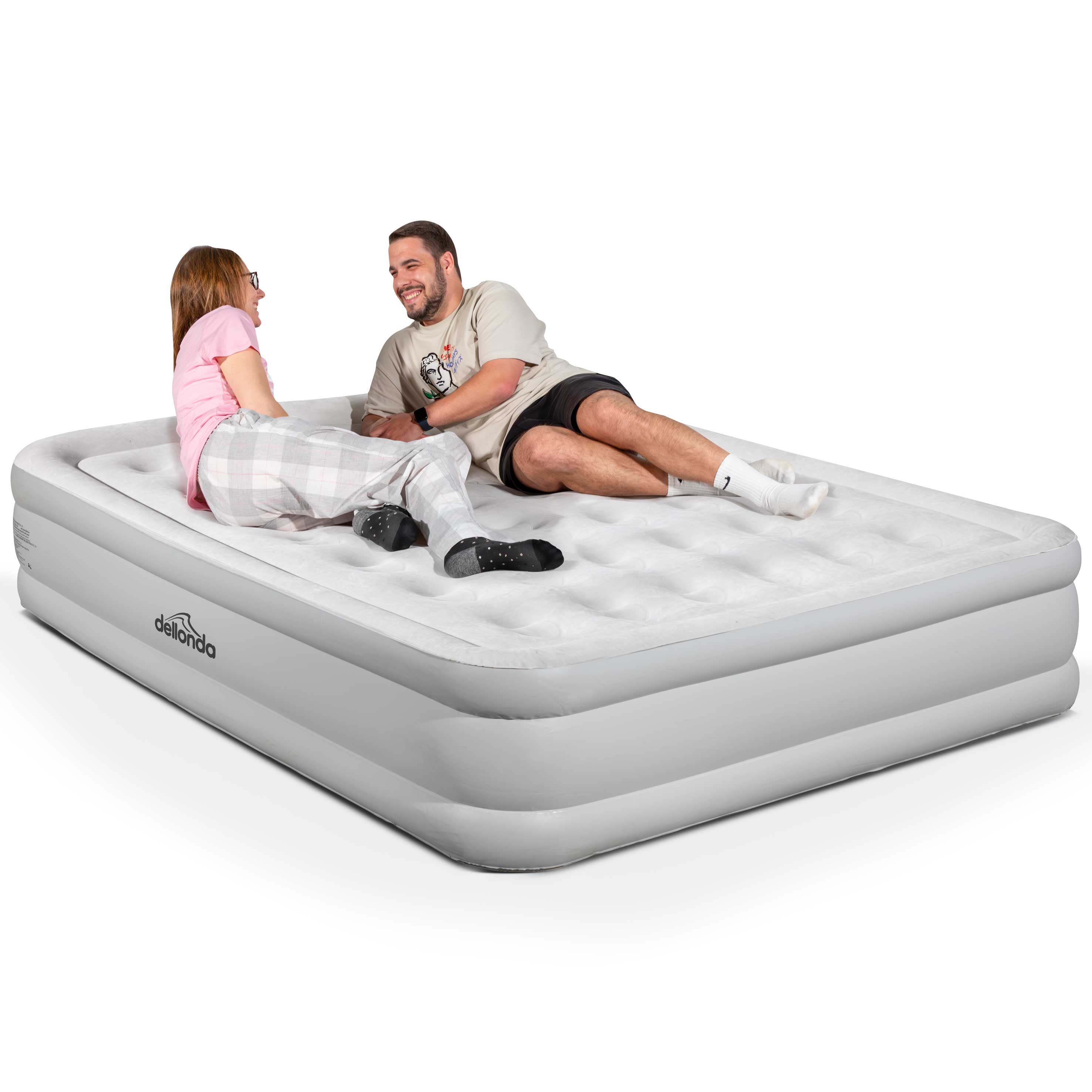 Queen Size High-Raised Air Bed with Removable Electric Pump Carry Ba