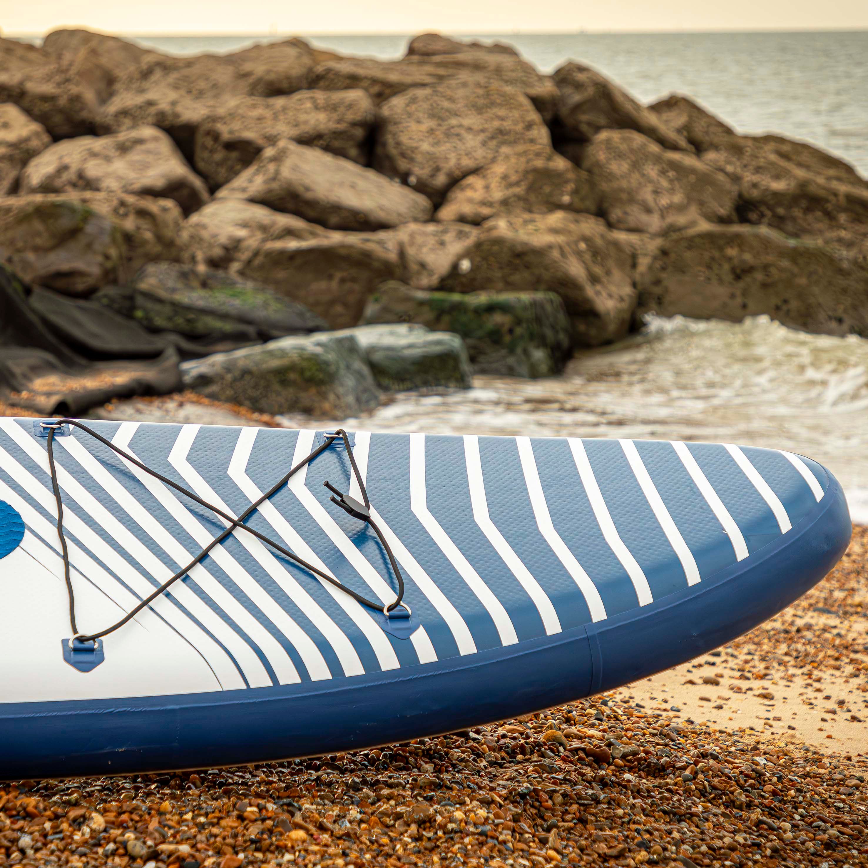 Dellonda DL153 Paddle Board Action shot - on beach - 2nd perspective