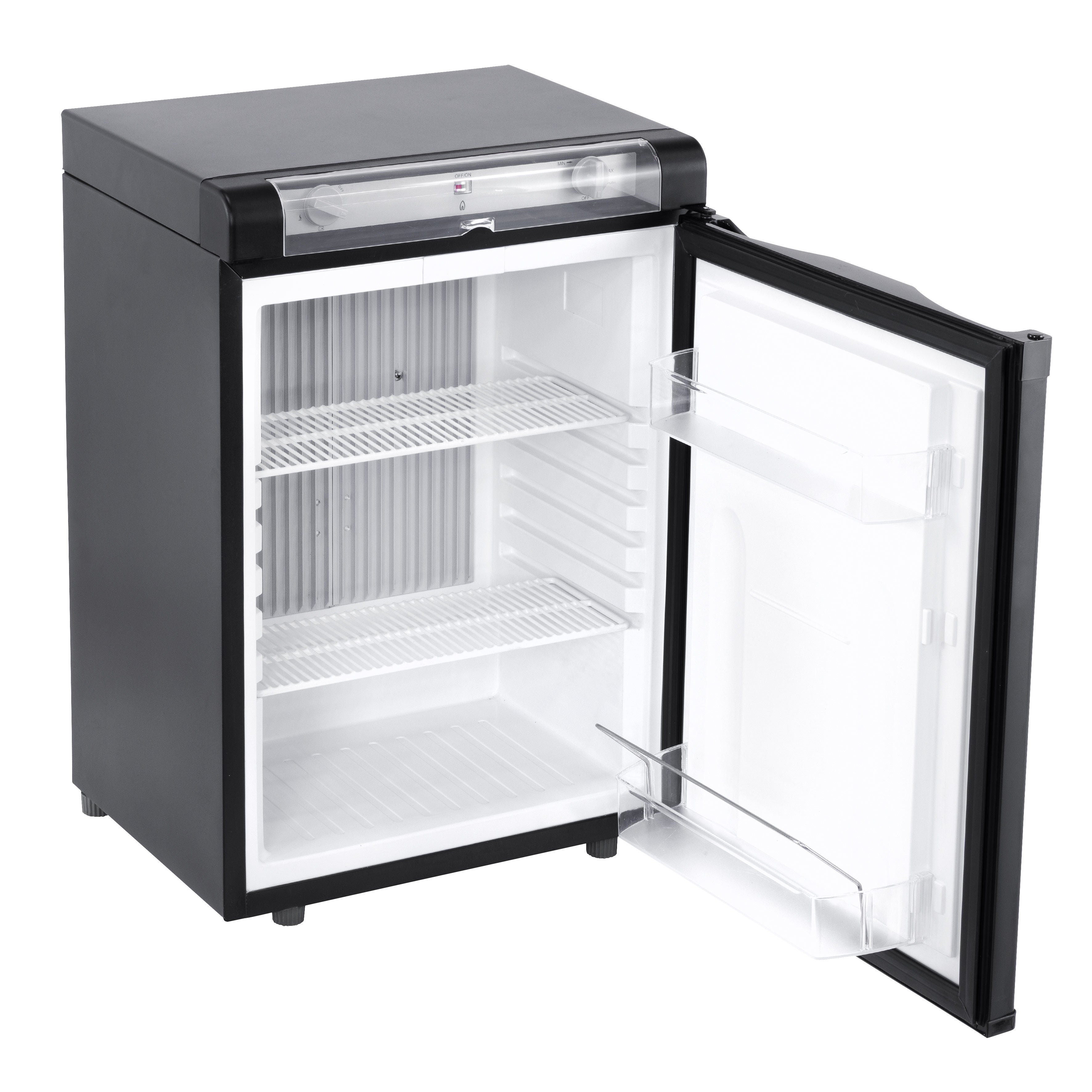 Dellonda, 3 Way Fridge, Gas/12V/230V, 60L, Camping, Motorhome, Truck, Black, DL159