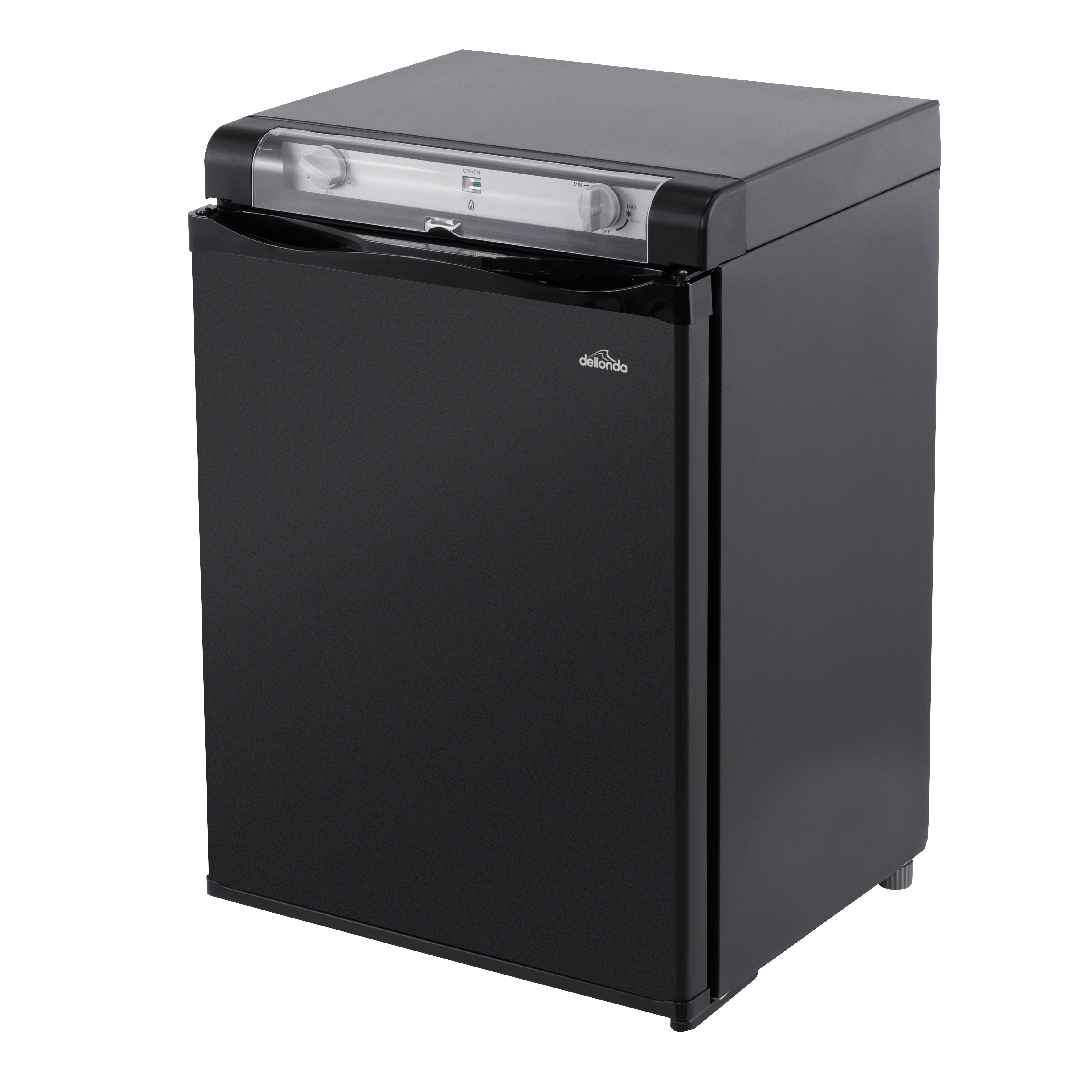 Dellonda, 3 Way Fridge, Gas/12V/230V, 60L, Camping, Motorhome, Truck, Black, DL159