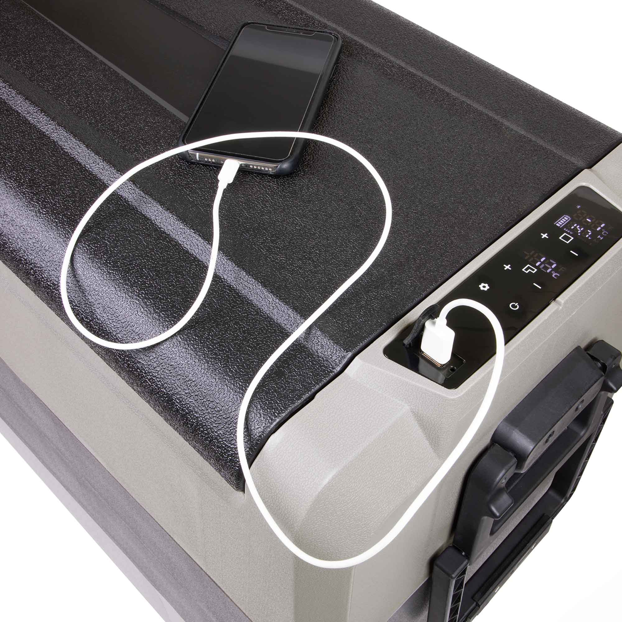 Dellonda DL15 Cool Box Action shot - usb - charger