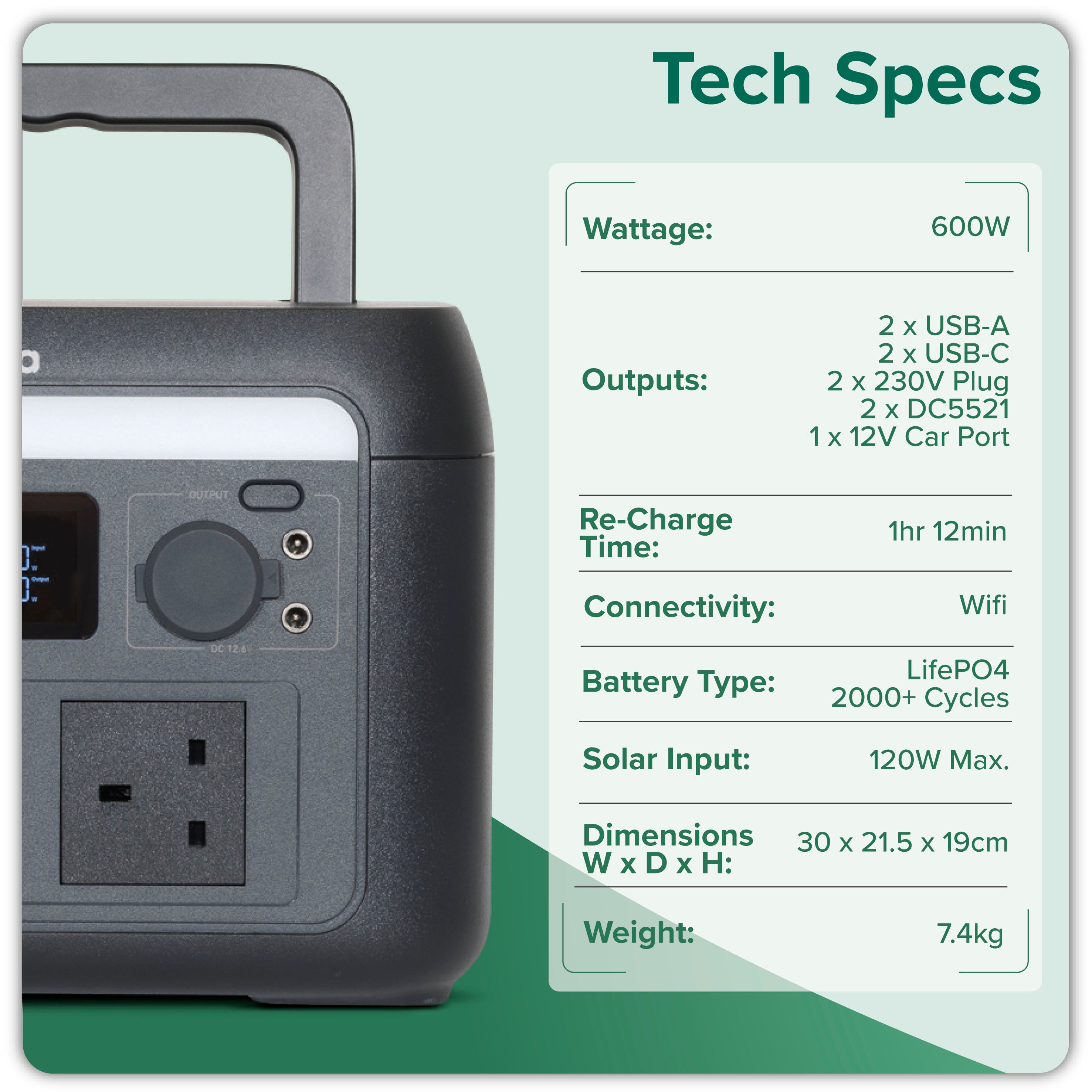 Dellonda DL161 Power Station Action shot - tech - specs