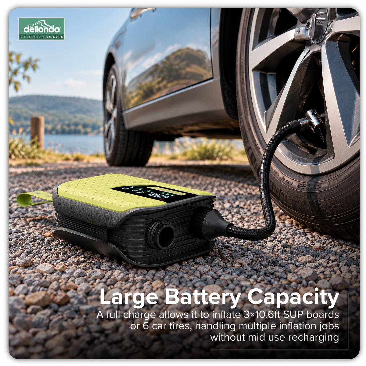 Rechargeable & 12V DC Electric SUP Pump - DL185