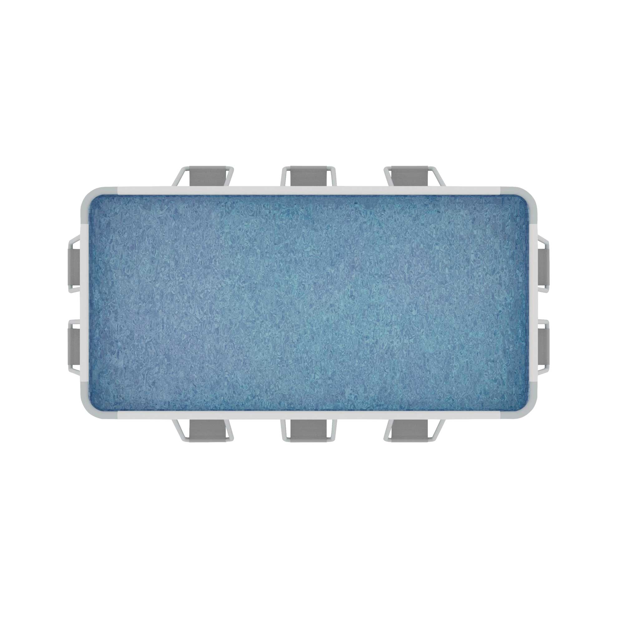 Dellonda DL21 Steel Frame Pools Top - view