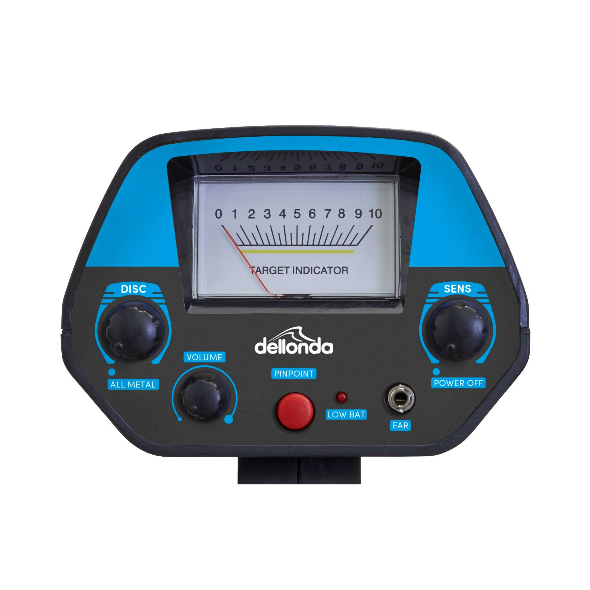 Dellonda DL6 Metal Detector Control - box - straight on