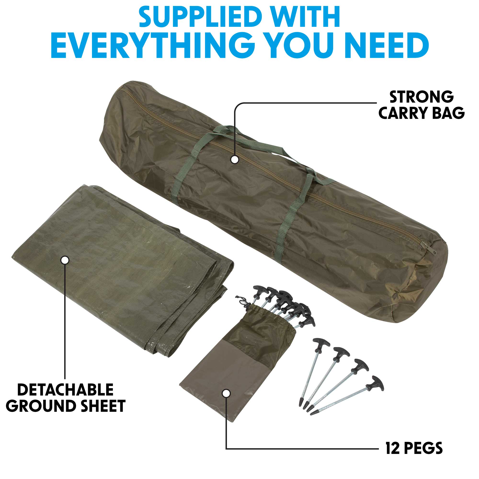 Dellonda DL75 Bivouac whats included - infographic