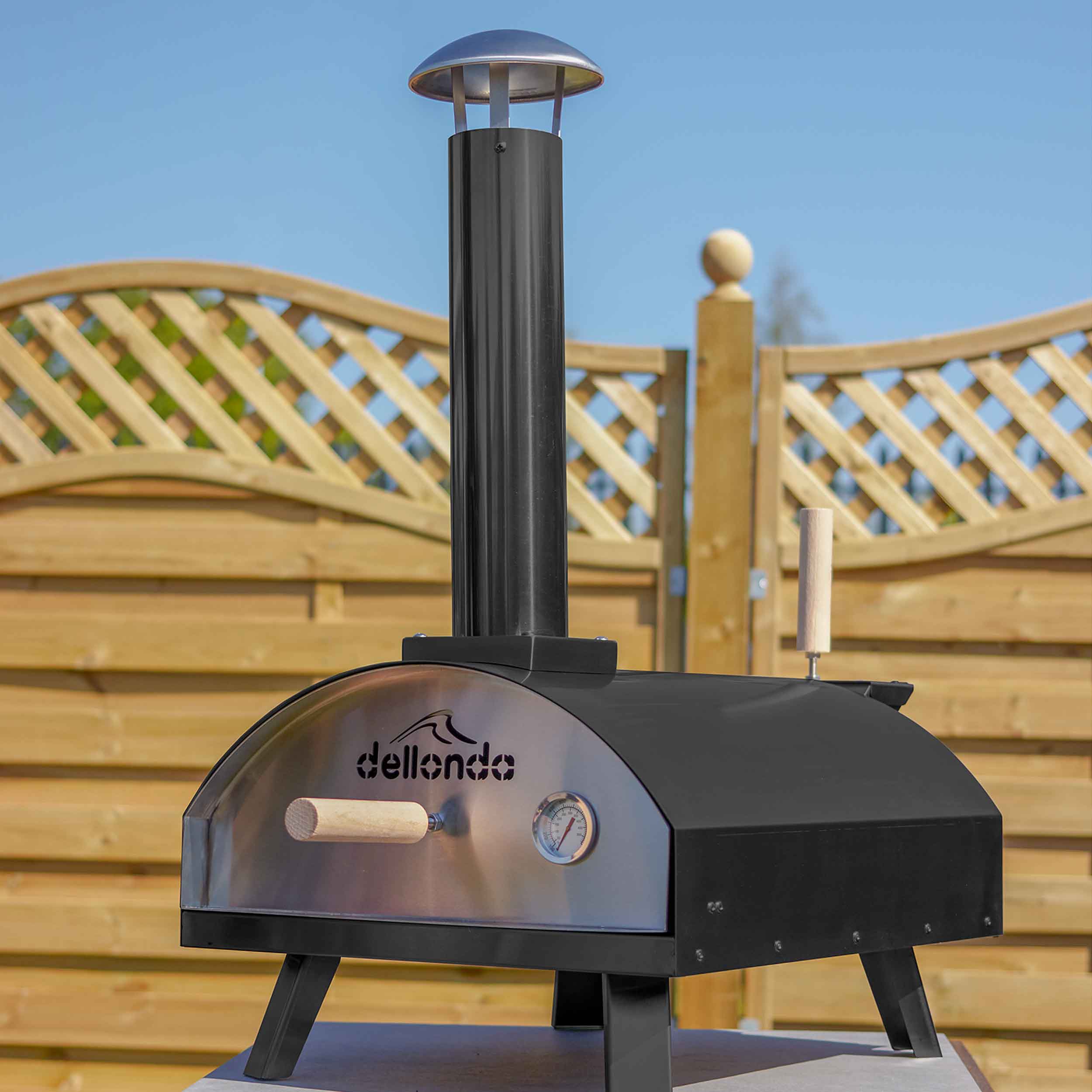 Dellonda DG10 Outdoor Pizza Ovens Outdoor - wood - fired - pizza - oven - smoker - garden - 25