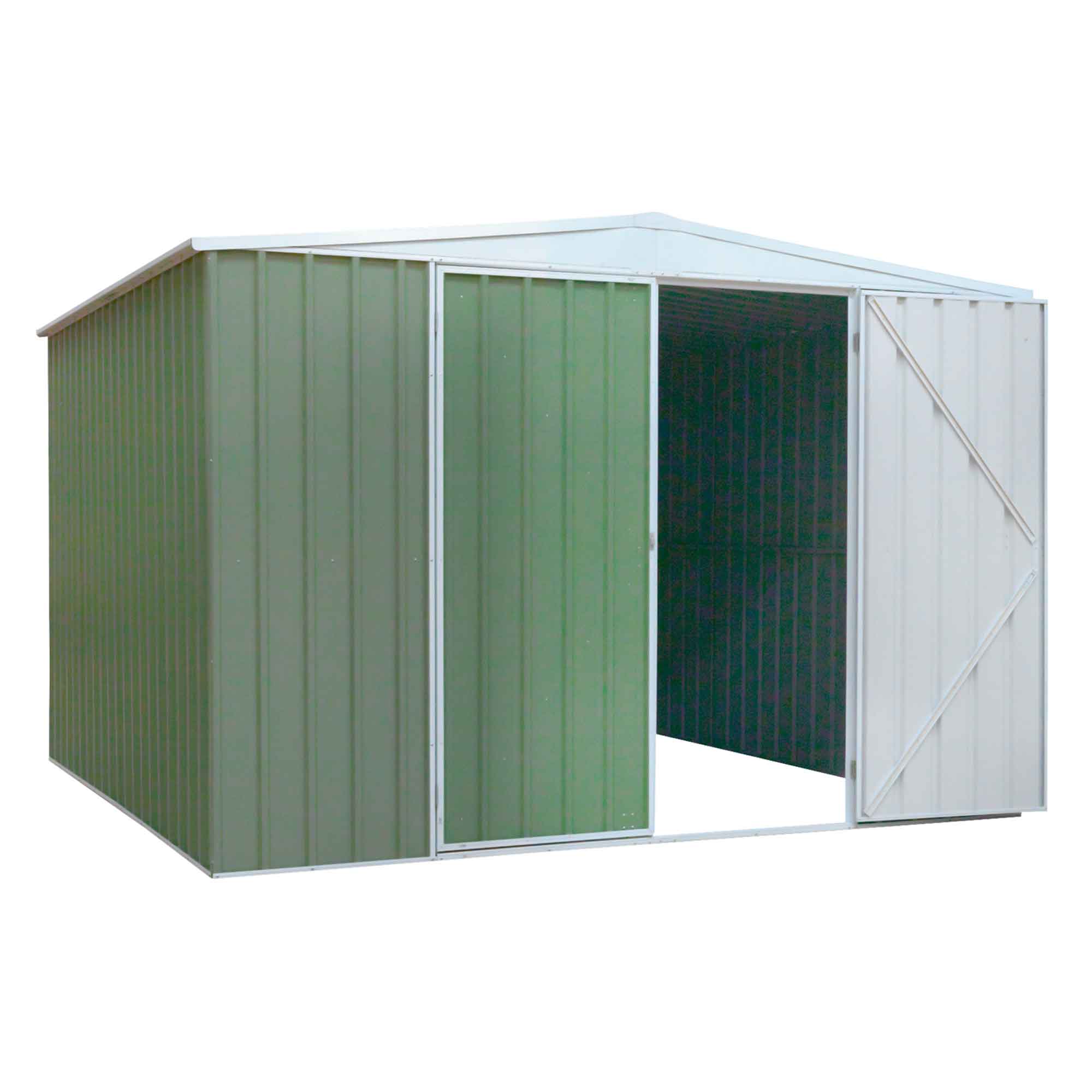 Dellonda DG116 Galvanized Steel Shed Door - open