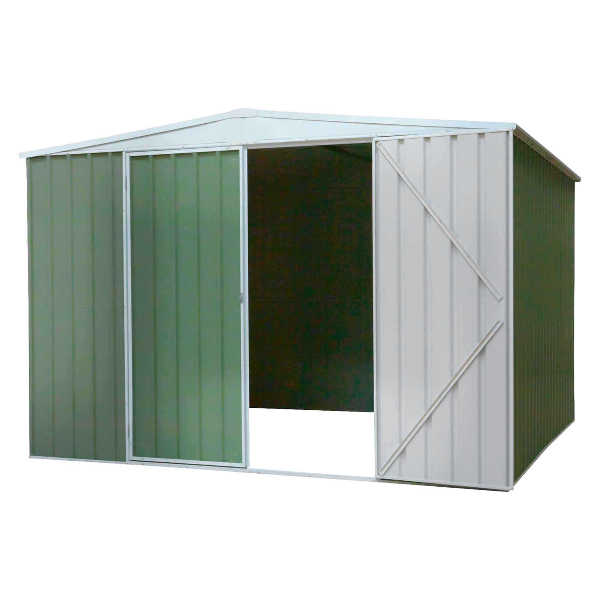 Dellonda DG116 Galvanized Steel Shed Door - open - 2nd perspective