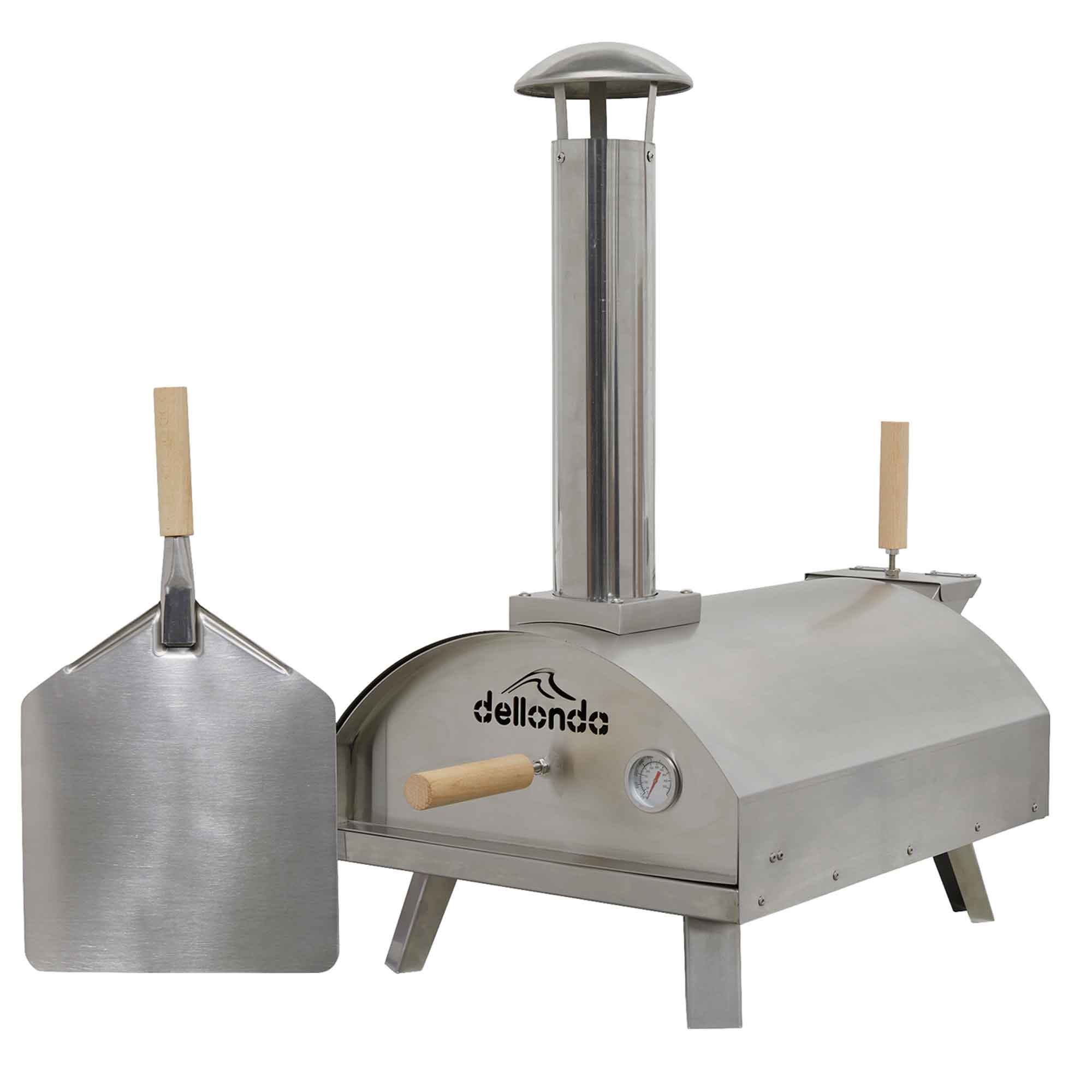 Dellonda DG11 Outdoor Pizza Ovens Outdoor - wood - fired - pizza - oven - smoker - garden - 10