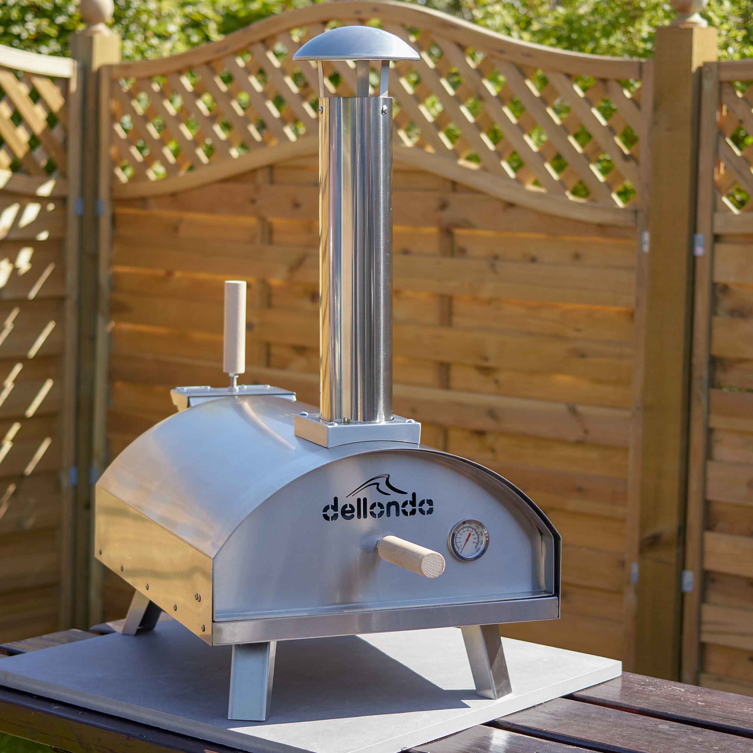 Dellonda DG11 Outdoor Pizza Ovens Outdoor - wood - fired - pizza - oven - smoker - garden - 26