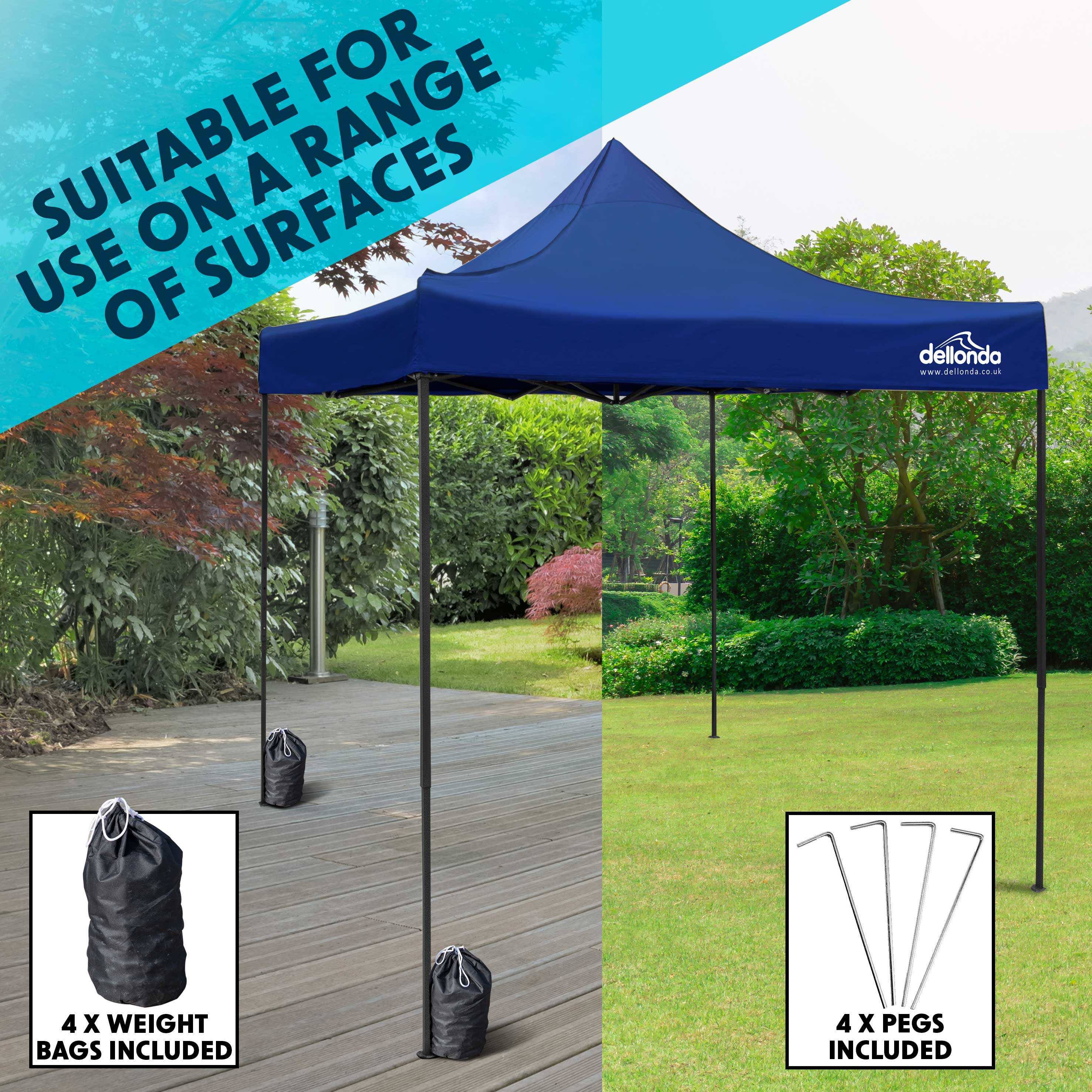 Dellonda DG127 Gazebos Action shot - dual - use