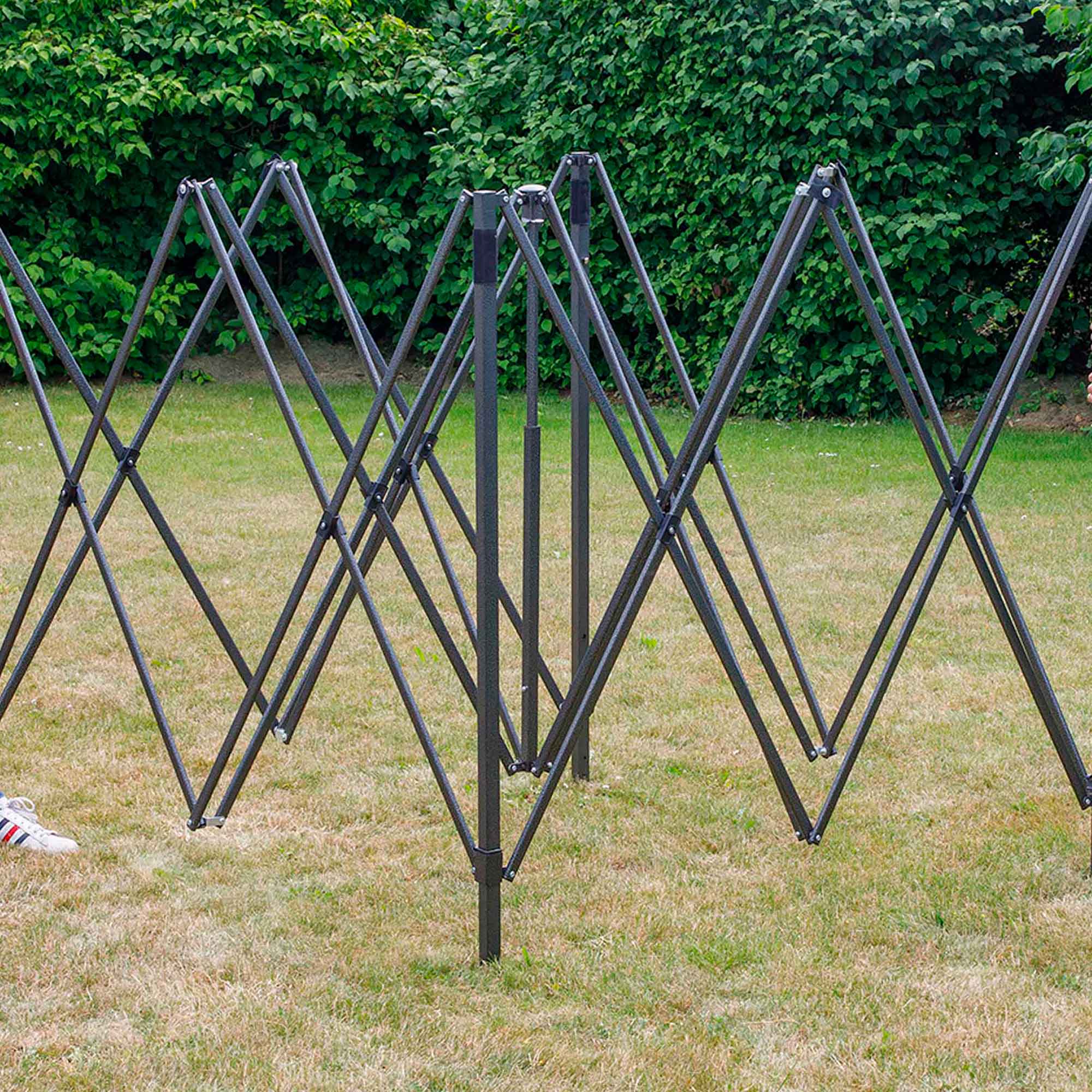 Dellonda DG130 Gazebos Action shot - extending - half - way