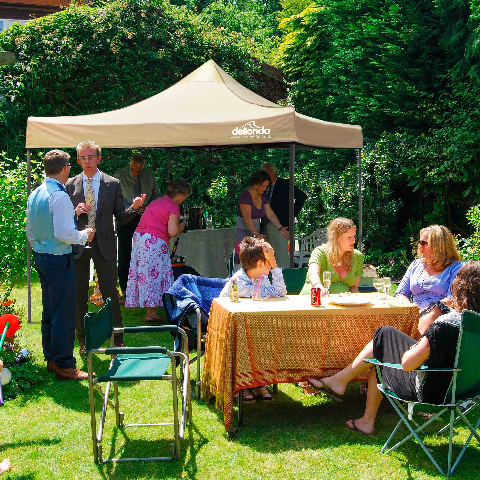Dellonda DG130 Gazebos Action shot - garden - party