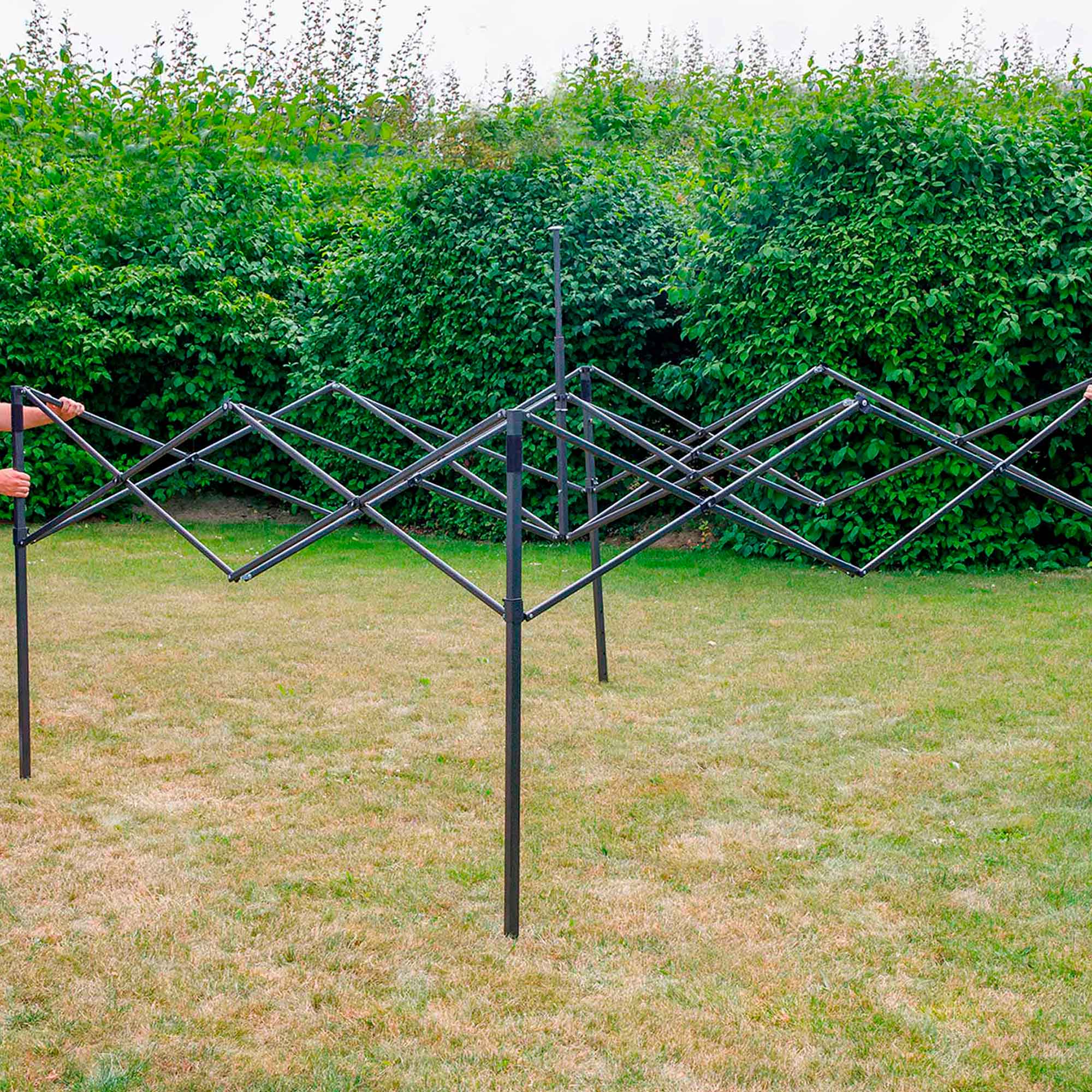 Dellonda DG131 Gazebos Action shot - extended - fully