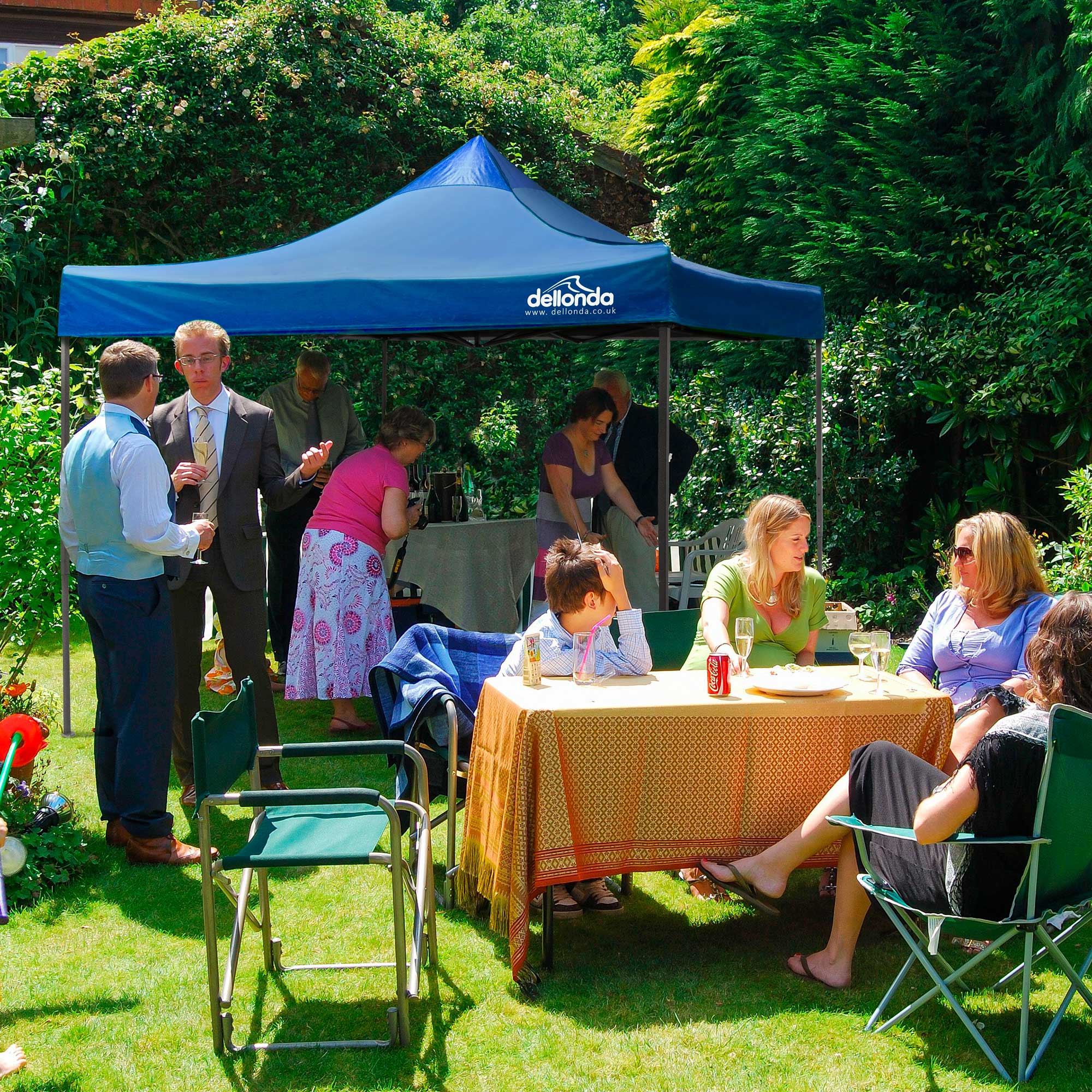 Dellonda DG131 Gazebos Action shot - garden - party