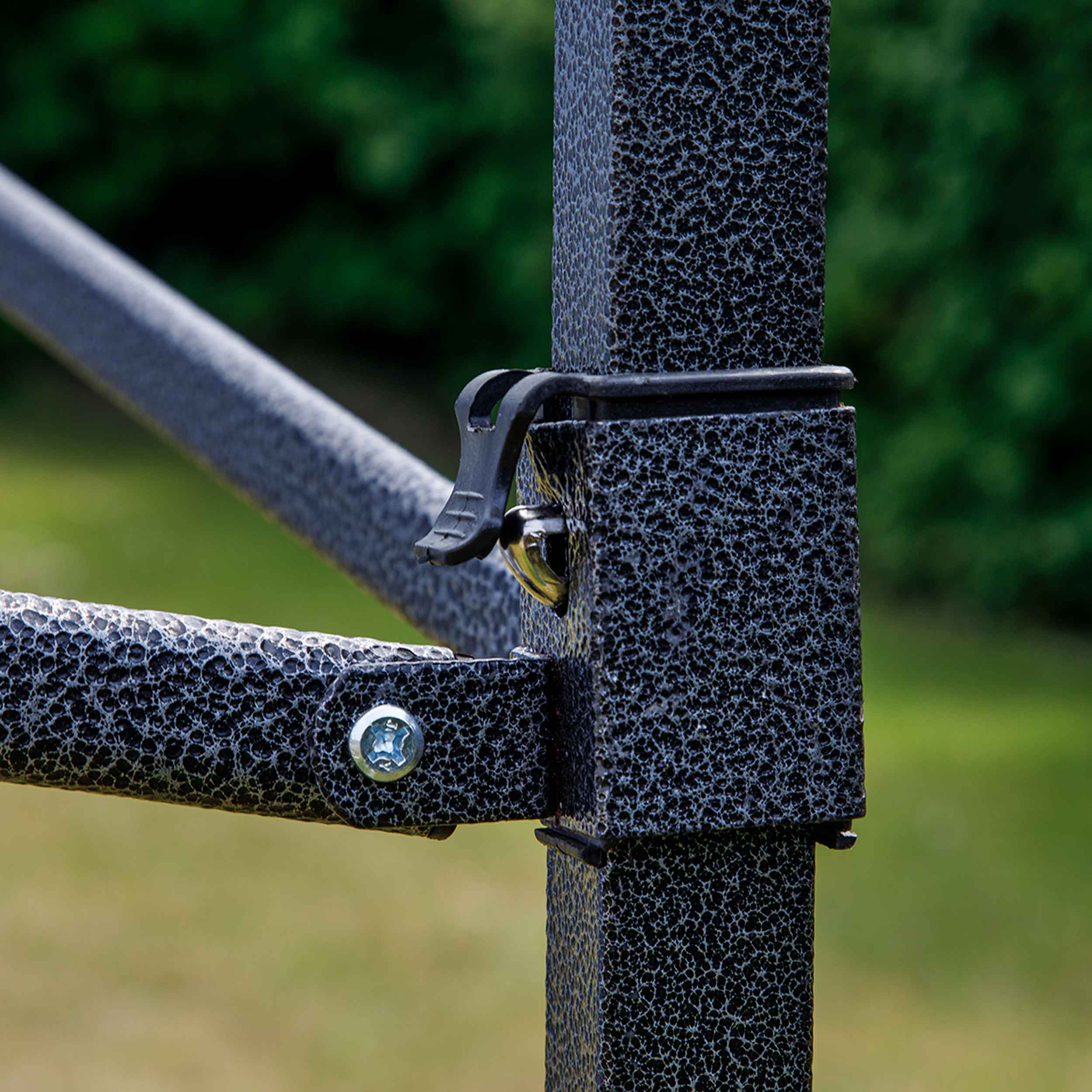 Dellonda DG132 Gazebos Action shot - locking - point
