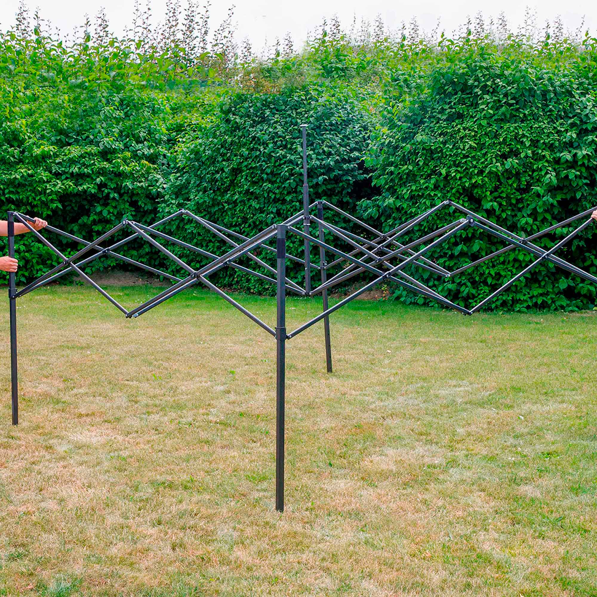Dellonda DG133 Gazebos Action shot - extended - fully