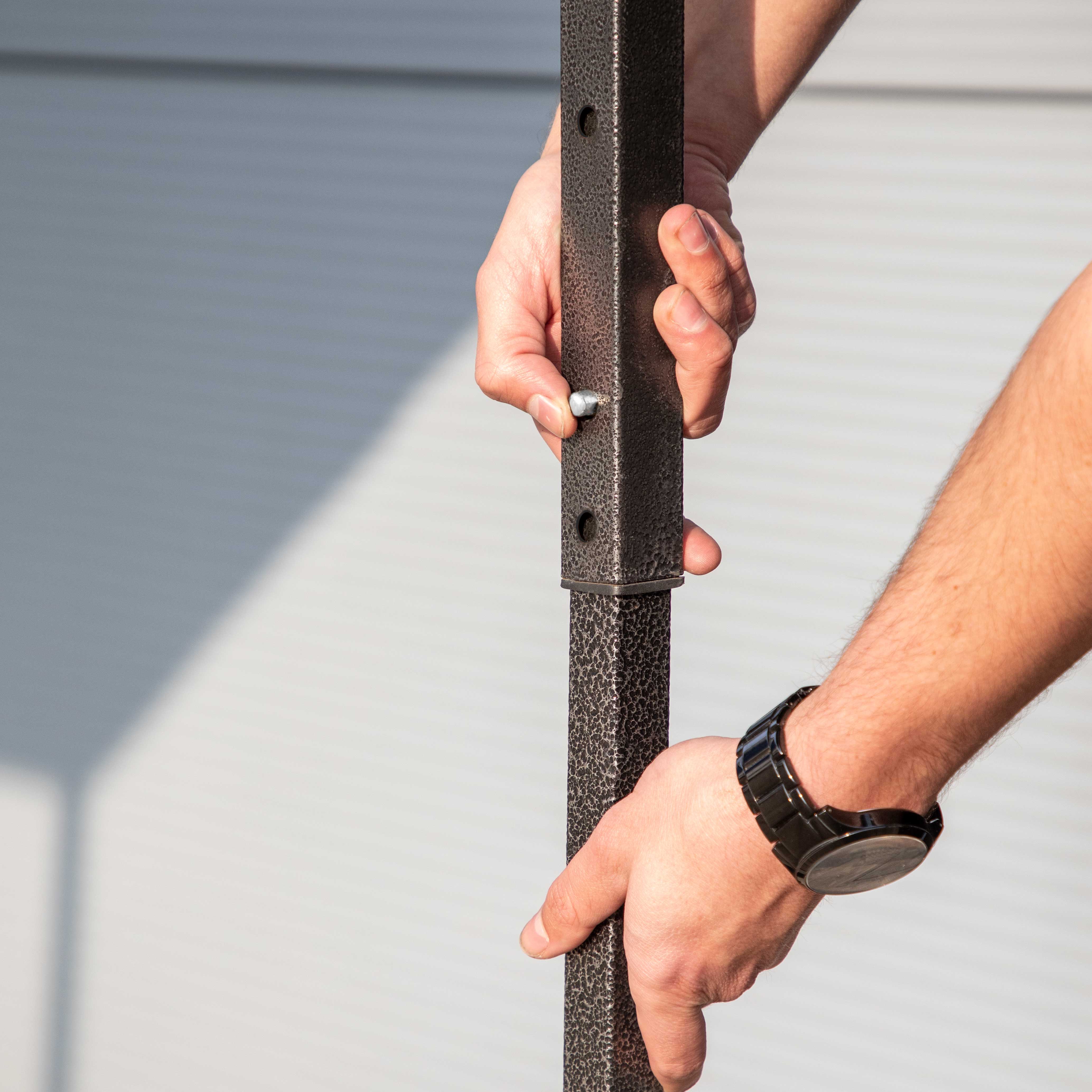 Dellonda DG134 Gazebos Action shot - extending - height