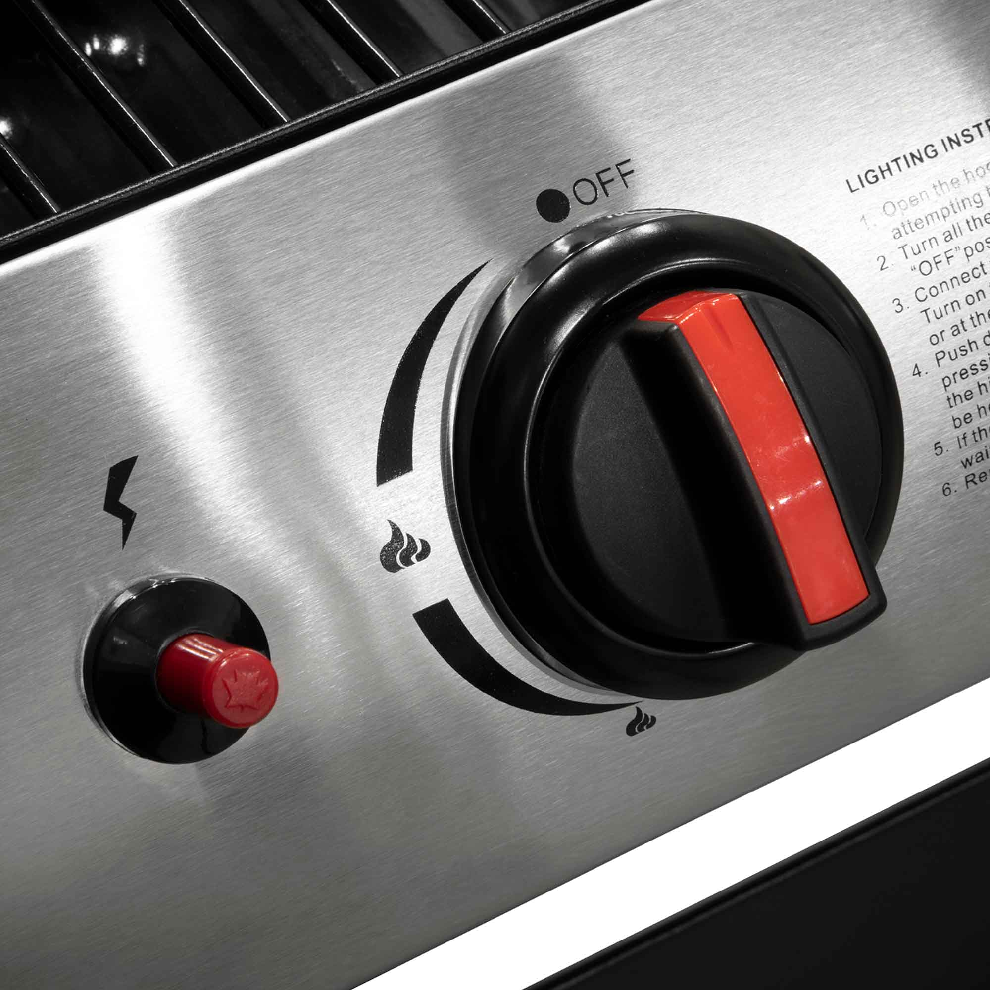 Dellonda DG13 Barbecues Action shot - ignition - dial